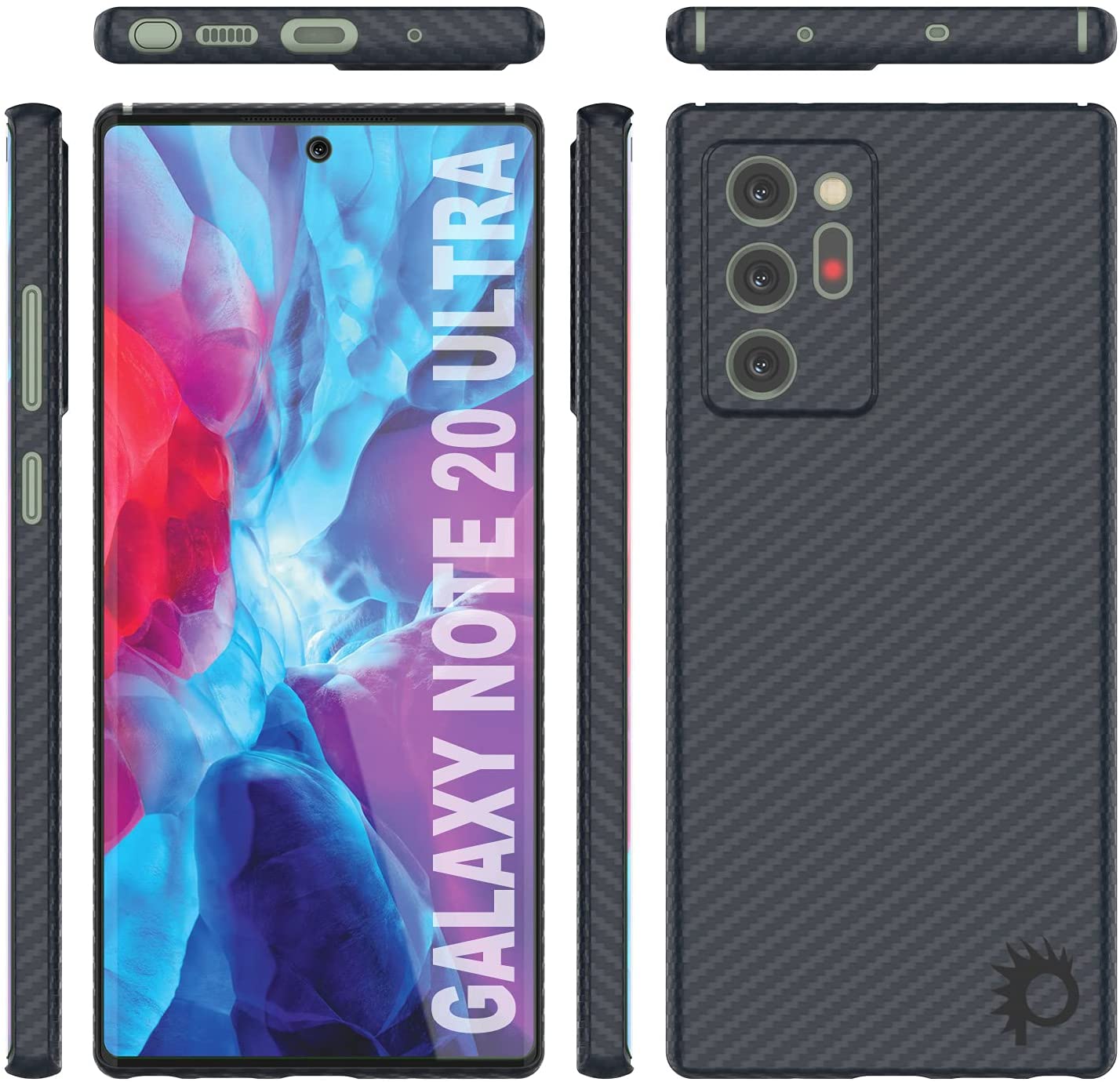 Punkcase Note 20 Ultra Carbon Fiber Case [AramidShield Series] Ultra Slim & Light Kevlar