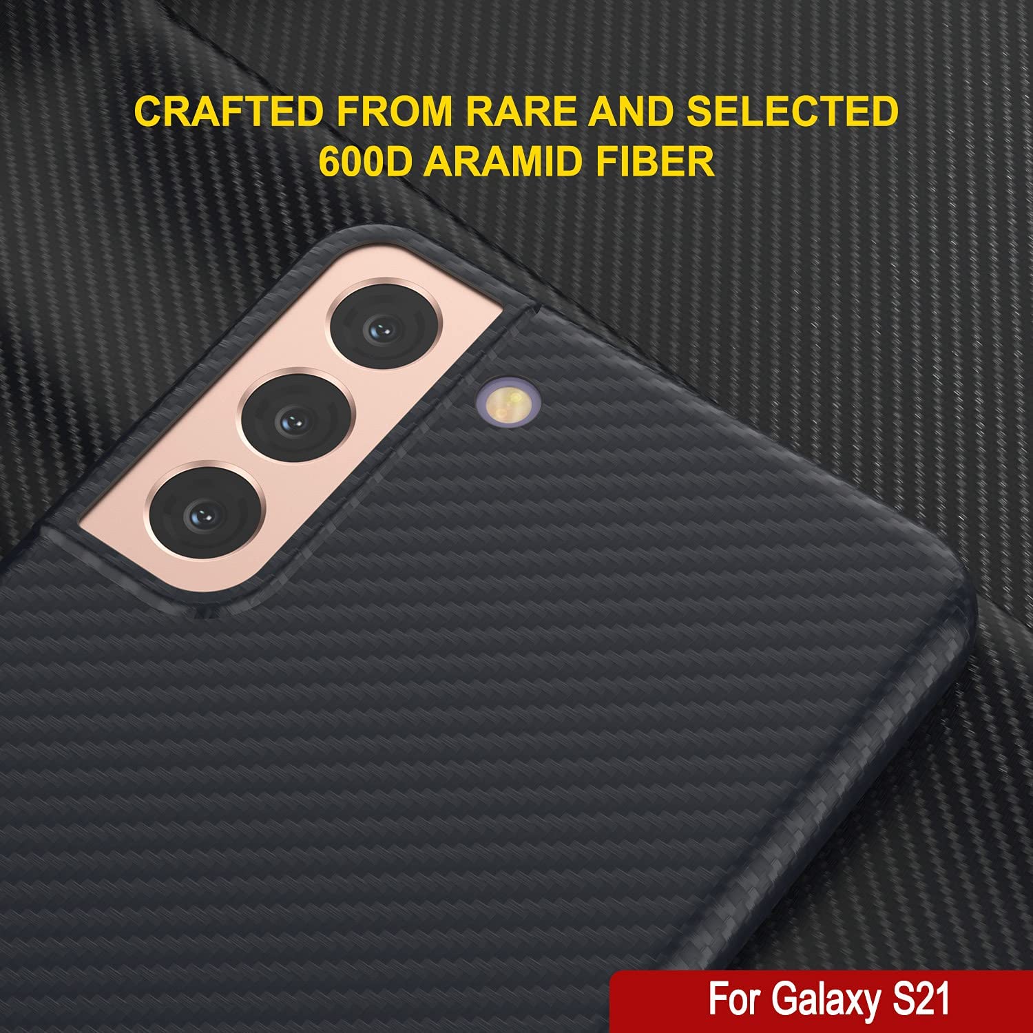 Punkcase S21 Carbon Fiber Case [AramidShield Series] Ultra Slim & Light Kevlar