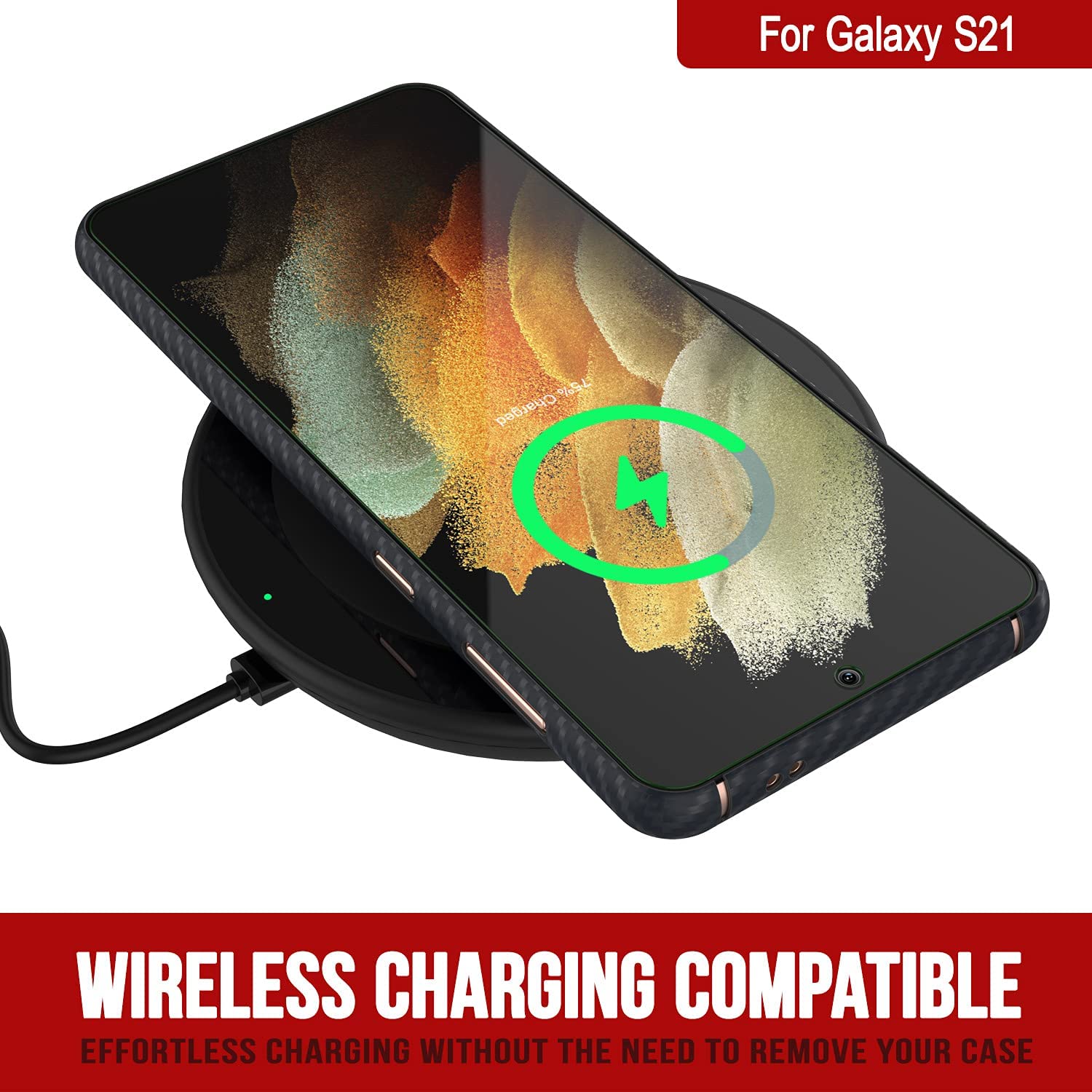 Punkcase S21 Carbon Fiber Case [AramidShield Series] Ultra Slim & Light Kevlar