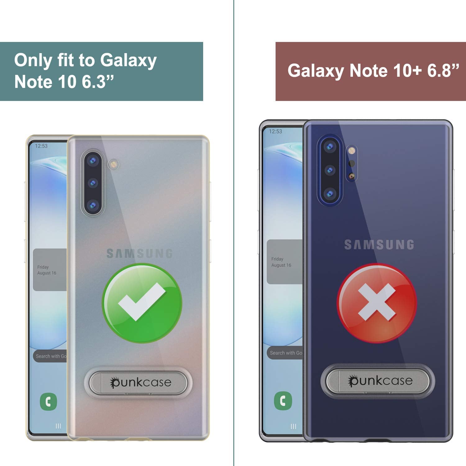 Galaxy Note 10 Lucid 3.0 PunkCase Armor Cover w/Integrated Kickstand and Screen Protector [Gold]