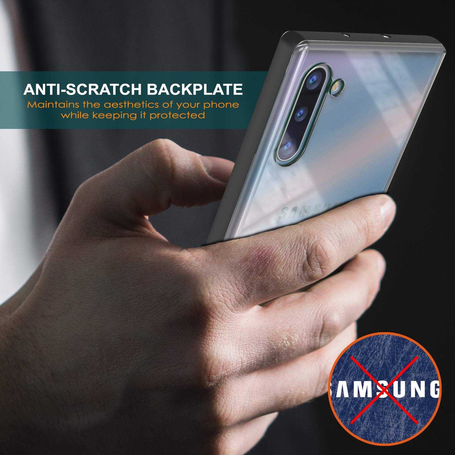 Galaxy Note 10 Lucid 3.0 PunkCase Armor Cover w/Integrated Kickstand and Screen Protector [Black]