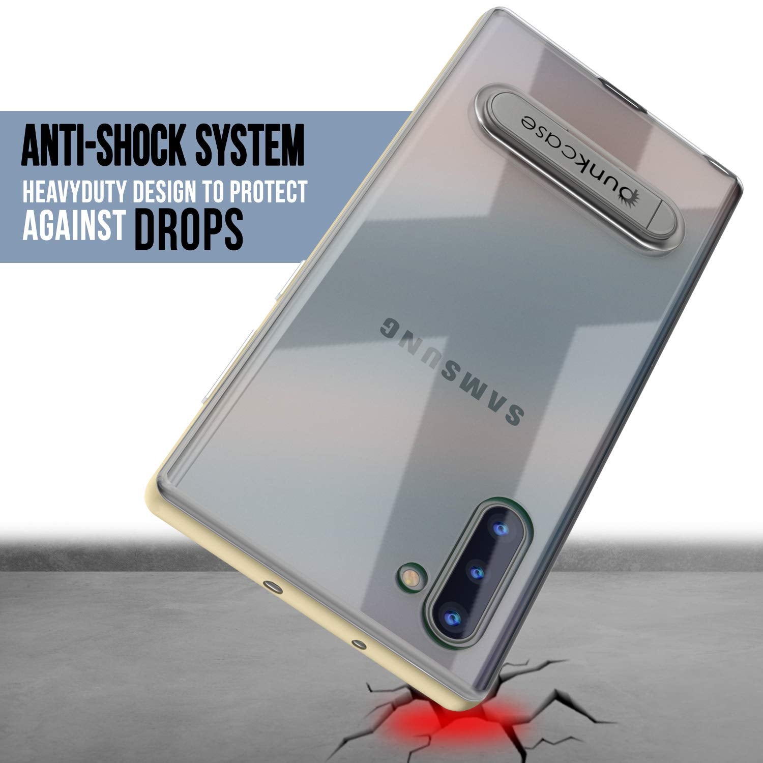 Galaxy Note 10 Lucid 3.0 PunkCase Armor Cover w/Integrated Kickstand and Screen Protector [Gold]