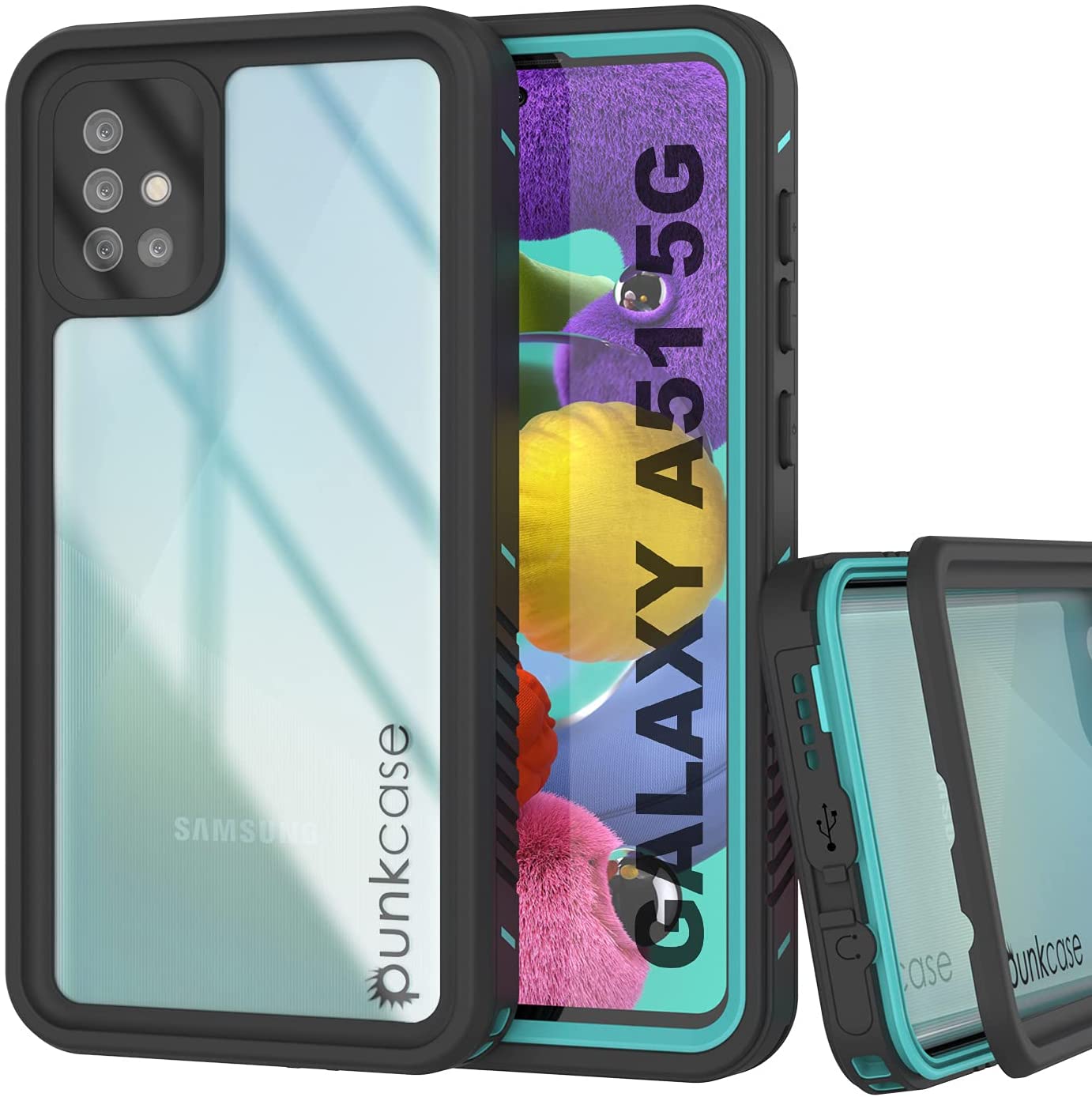 Punkcase Galaxy A51 5G Waterproof Case [Extreme Series] [Slim Fit] [IP68 Certified] [Teal]