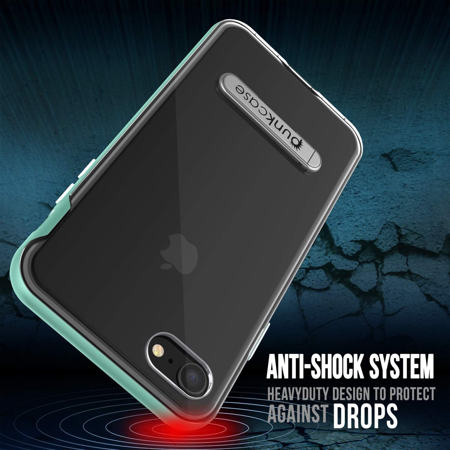 PunkCase iPhone SE (4.7") Lucid 3.0 Screen Protector W/ Anti-Shock Case [Teal]