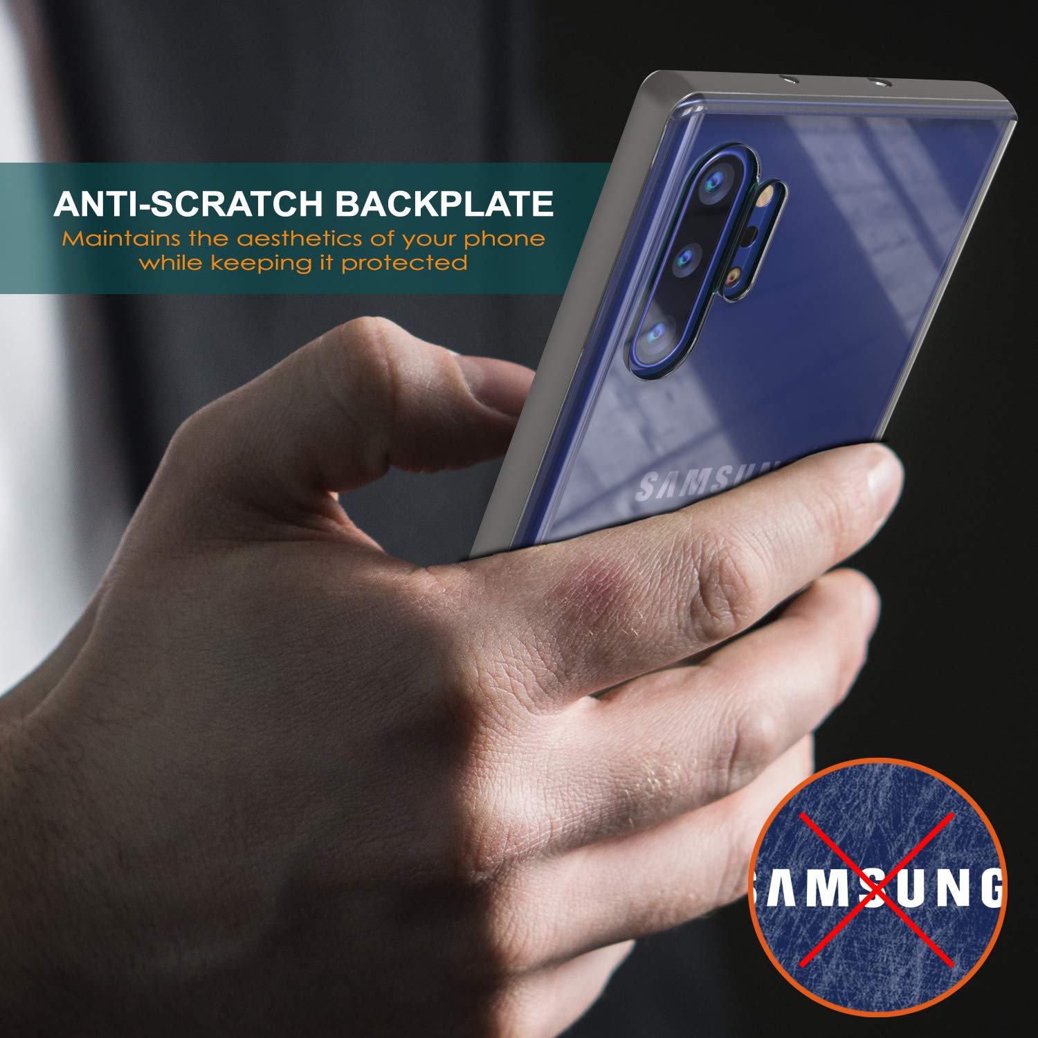 Galaxy Note 10+ Plus Lucid 3.0 PunkCase Armor Cover w/Integrated Kickstand and Screen Protector [Grey]