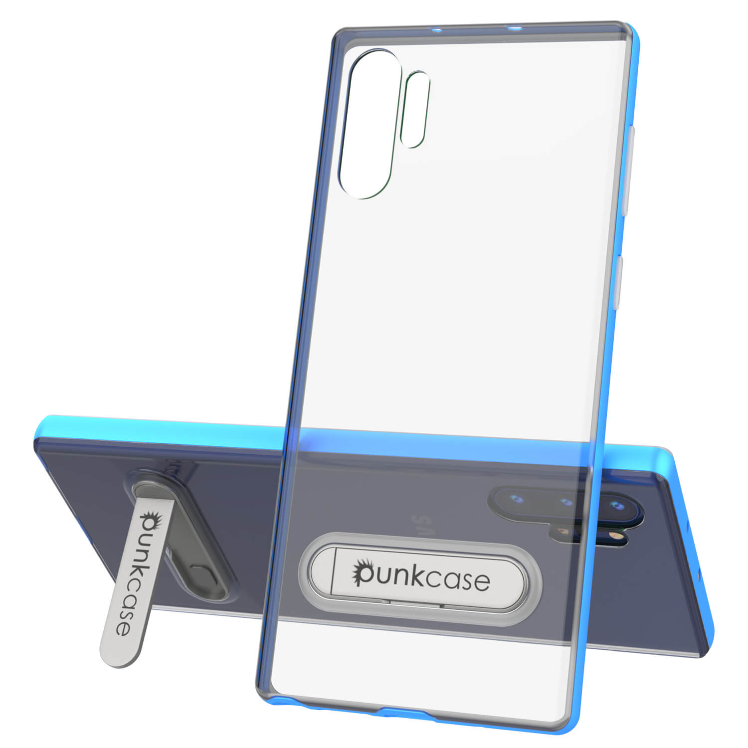 Galaxy Note 10+ Plus Lucid 3.0 PunkCase Armor Cover w/Integrated Kickstand and Screen Protector [Blue]