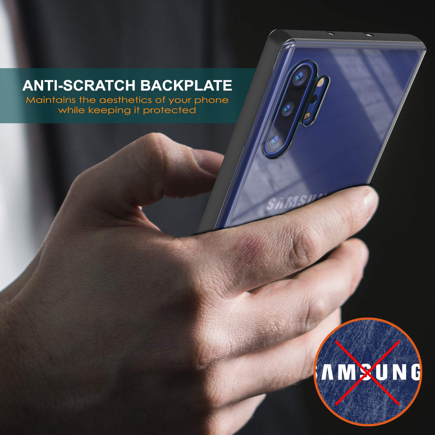 Galaxy Note 10+ Plus Lucid 3.0 PunkCase Armor Cover w/Integrated Kickstand and Screen Protector [Black]