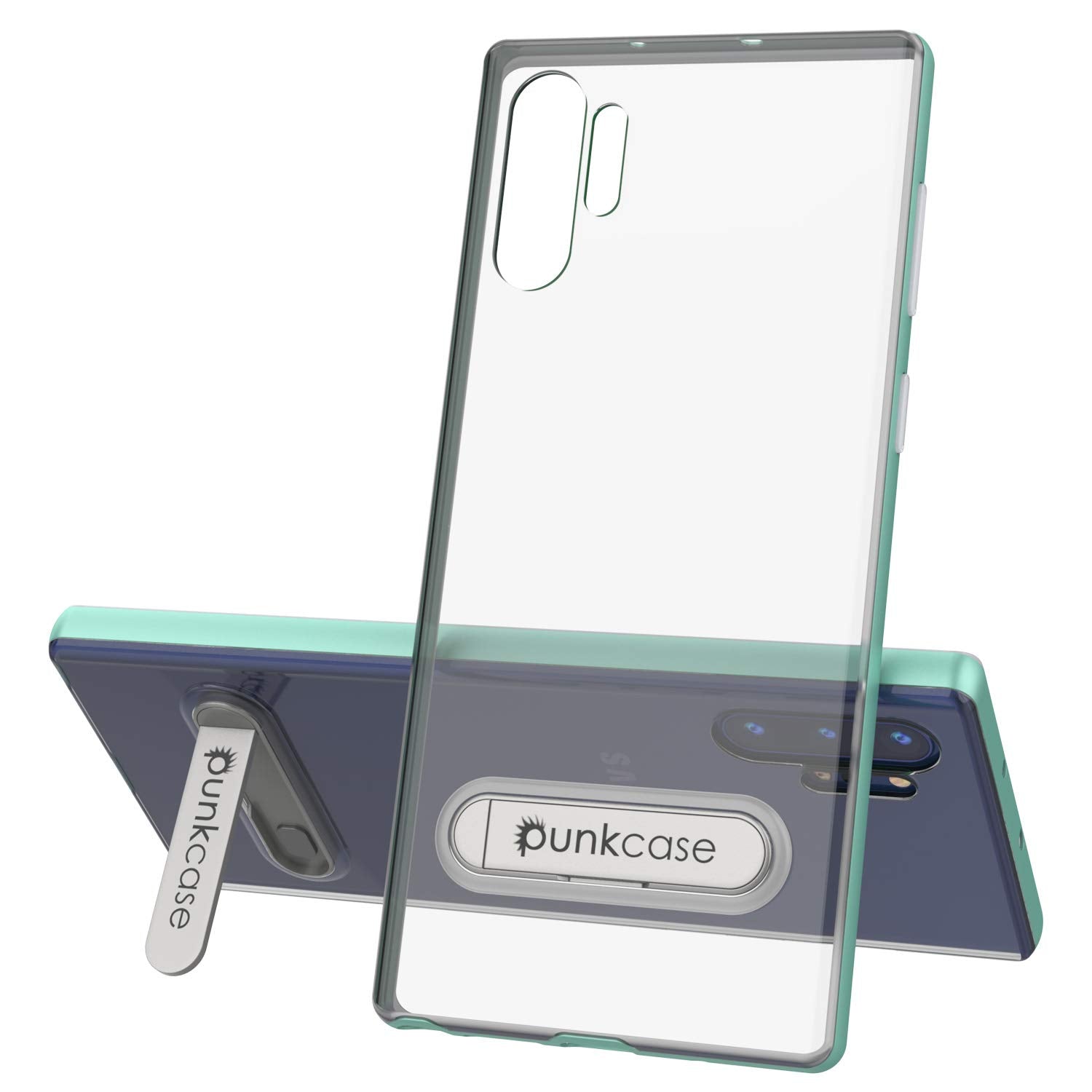 Galaxy Note 10+ Plus Lucid 3.0 PunkCase Armor Cover w/Integrated Kickstand and Screen Protector [Teal]