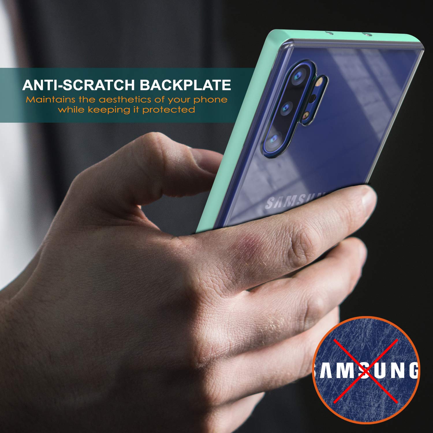 Galaxy Note 10+ Plus Lucid 3.0 PunkCase Armor Cover w/Integrated Kickstand and Screen Protector [Teal]