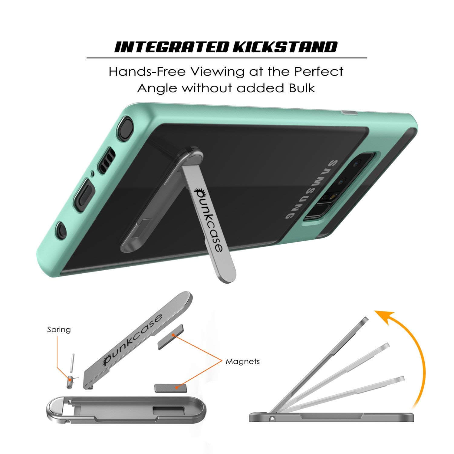 Galaxy Note 8 Lucid 3.0 Screen Protector W/ Anti-Shock Case [Teal]