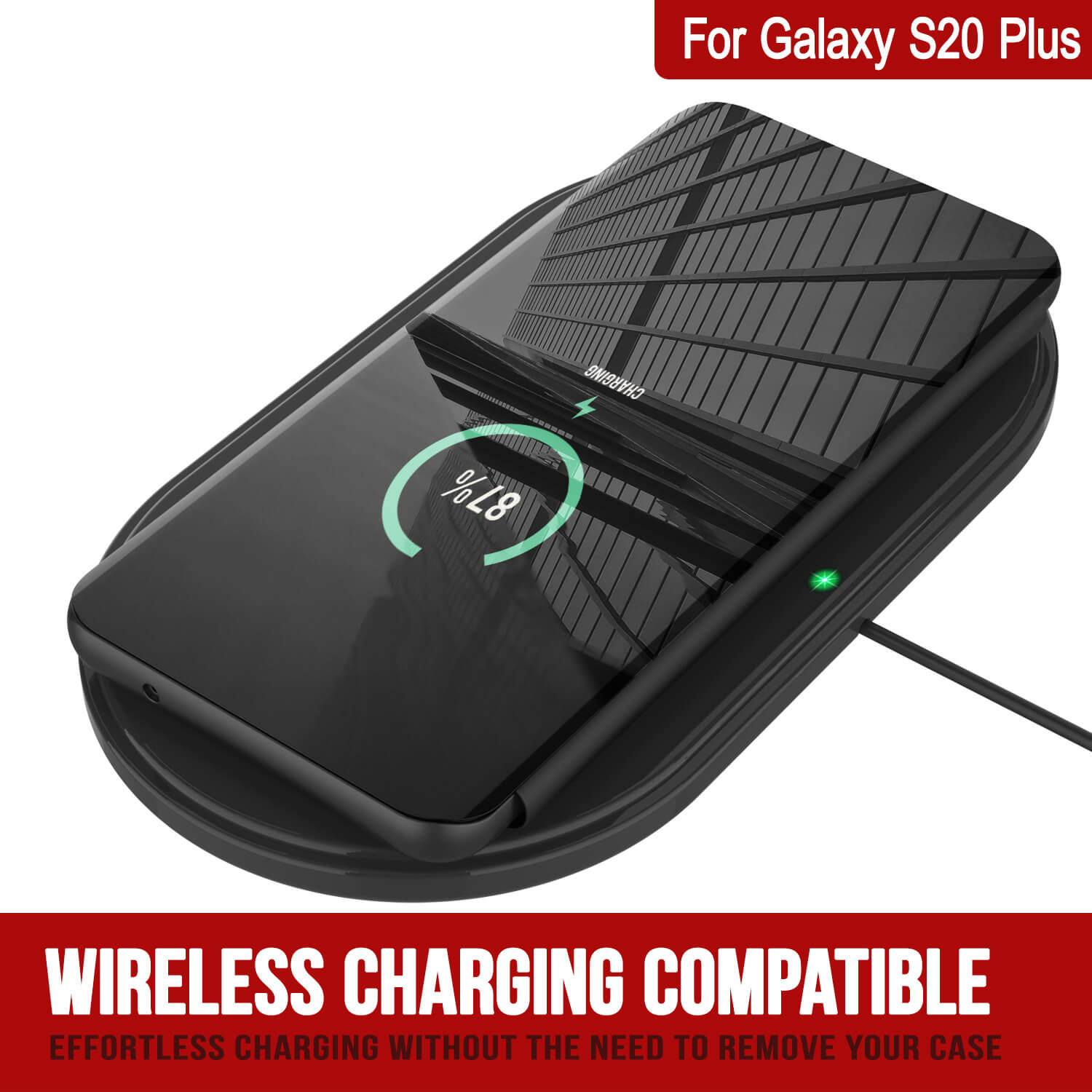 Punkcase Galaxy S20+ Plus Reflector Case Protective Flip Cover [Black]