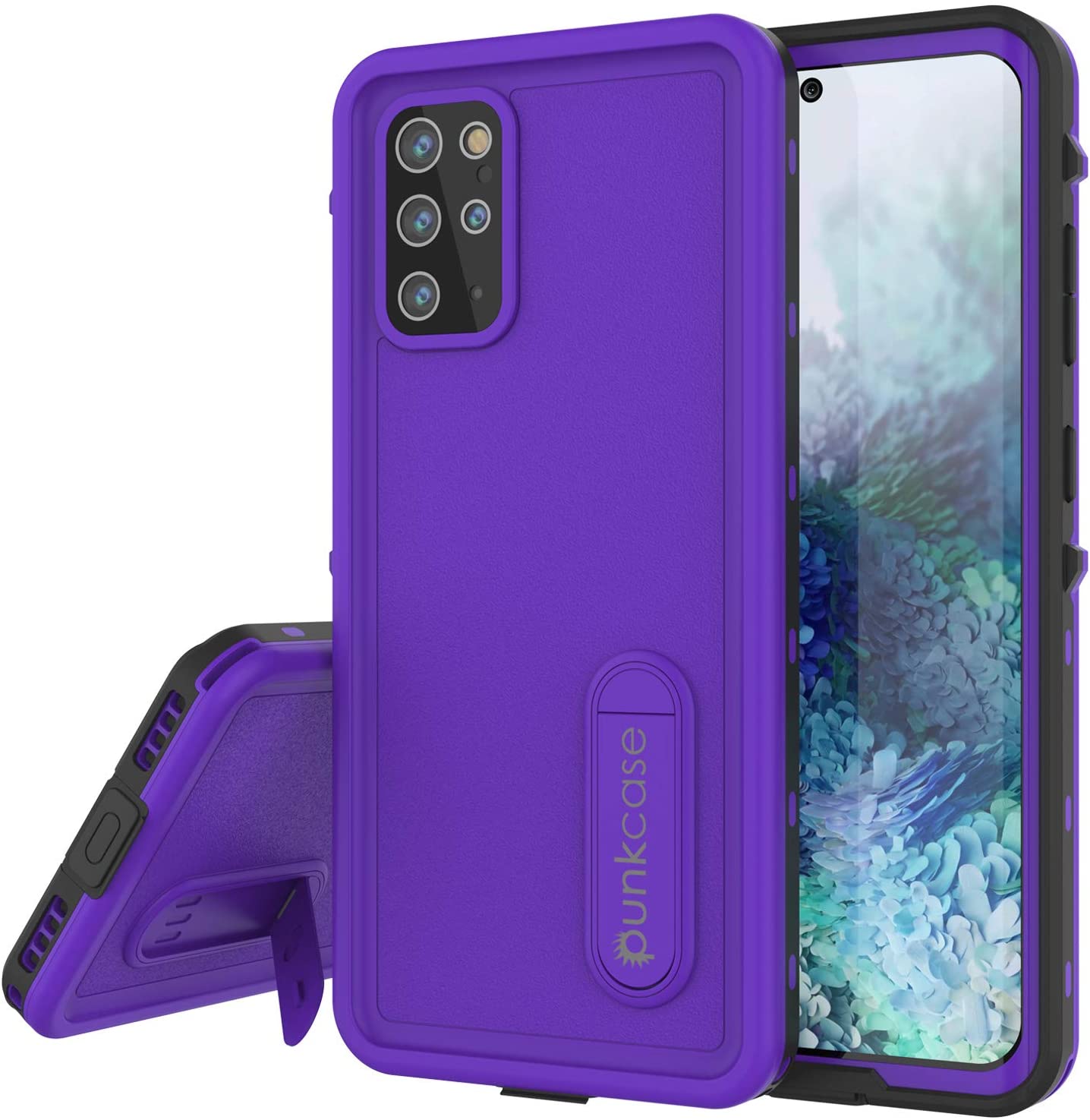 Galaxy S20+ Plus Waterproof Case, Punkcase [KickStud Series] Armor Cover [Purple]