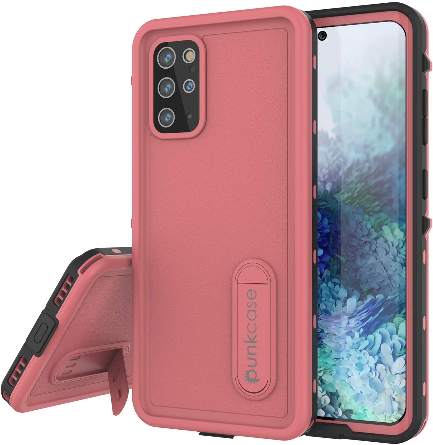 Galaxy S20+ Plus Waterproof Case, Punkcase [KickStud Series] Armor Cover [Pink]