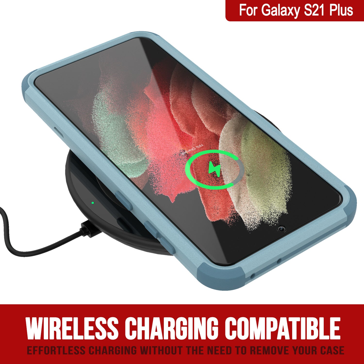 Punkcase for Galaxy S21+ Plus 5G Belt Clip Multilayer Holster Case [Patron Series] [Mint]