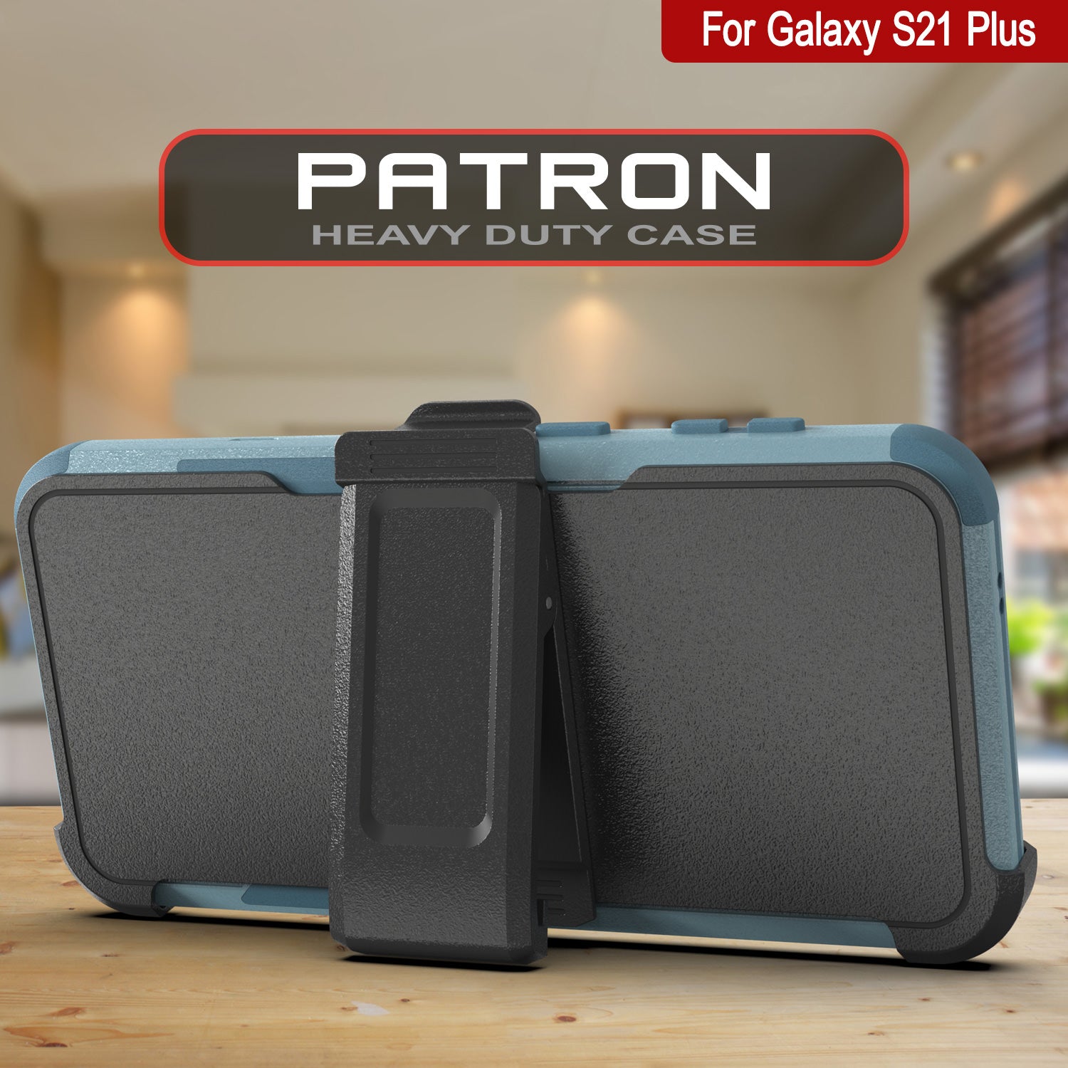 Punkcase for Galaxy S21+ Plus 5G Belt Clip Multilayer Holster Case [Patron Series] [Mint]