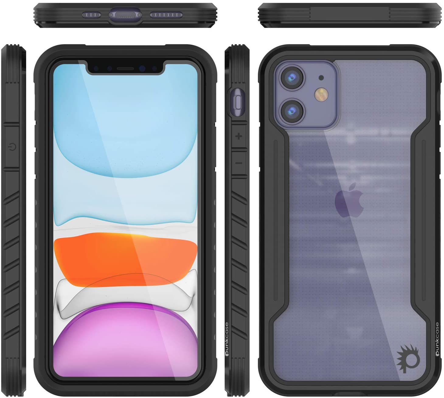 Punkcase iPhone 11 ravenger Case Protective Military Grade Multilayer Cover [Black]