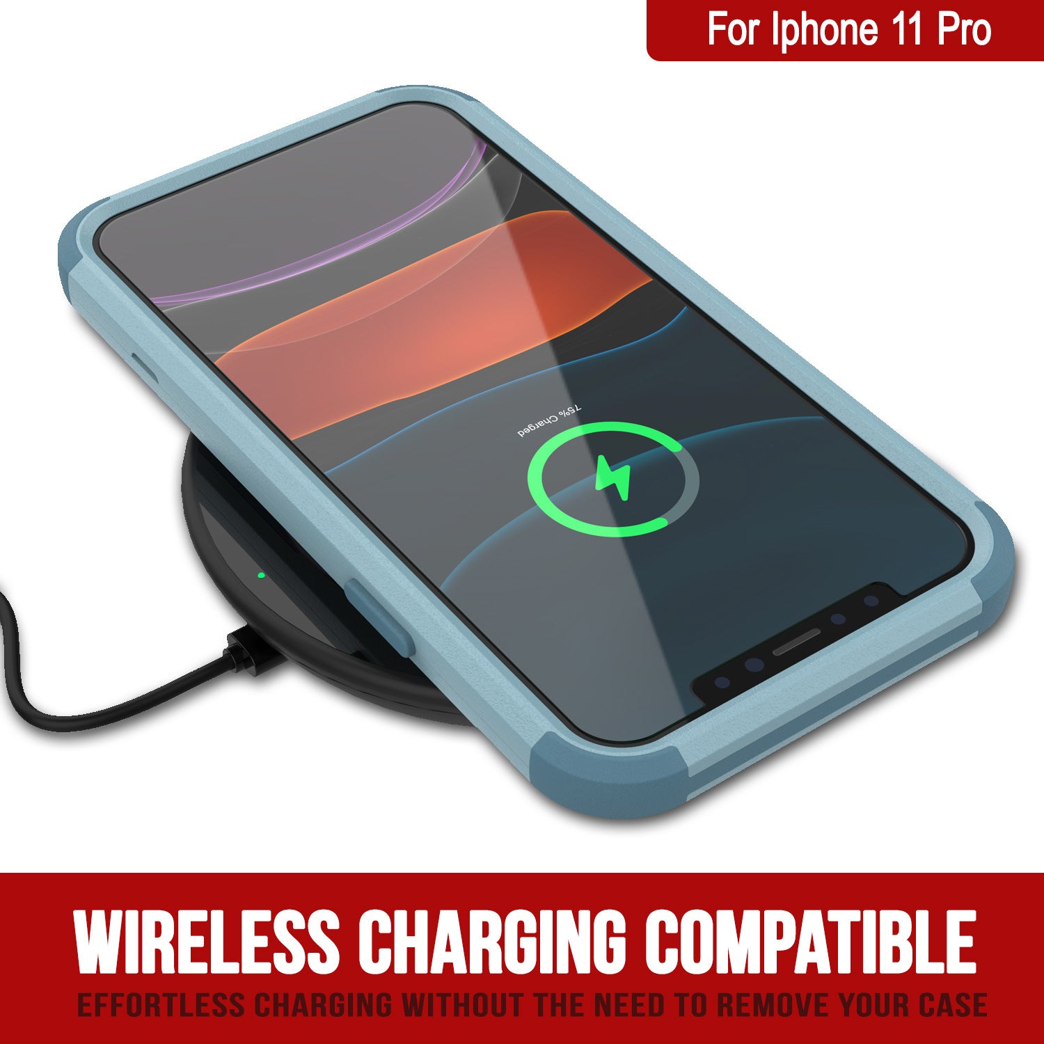 Punkcase for iPhone 11 Pro Belt Clip Multilayer Holster Case [Patron Series] [Mint]