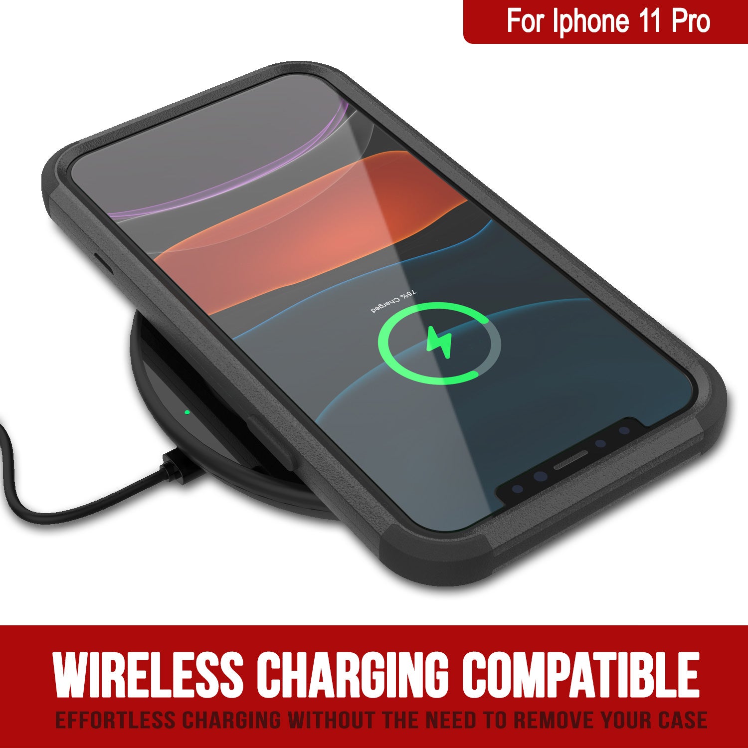 Punkcase for iPhone 11 Pro Belt Clip Multilayer Holster Case [Patron Series] [Black]