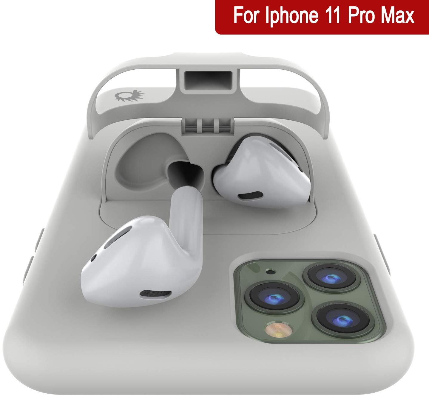Punkcase iPhone 11 Pro Max Airpods Case Holder (CenterPods Series