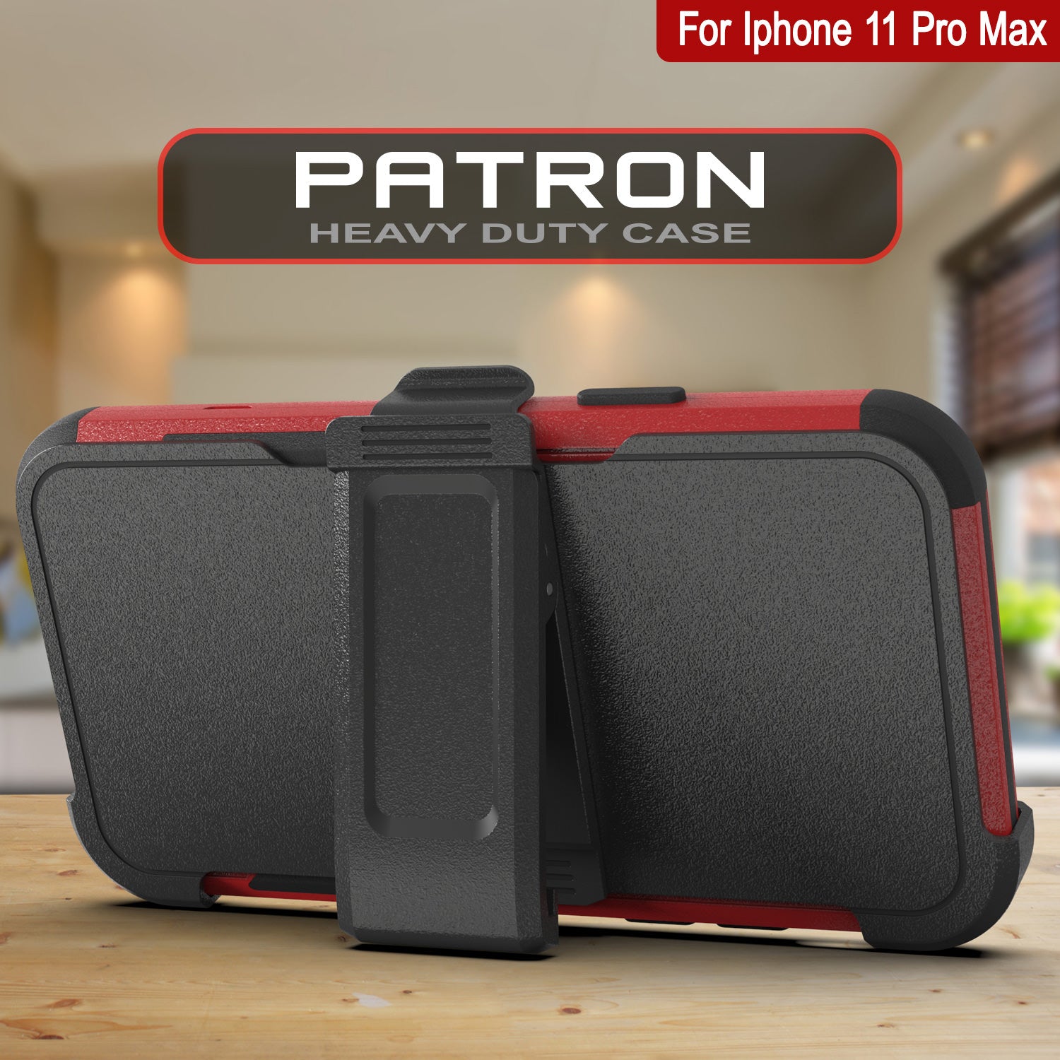 Iphone 11 case with belt clip top