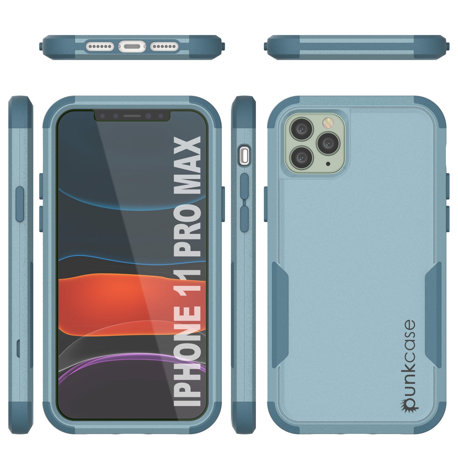 Punkcase for iPhone 11 Pro Max Belt Clip Multilayer Holster Case [Patron Series] [Mint]