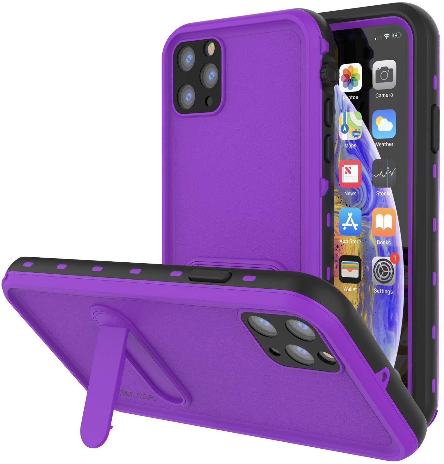 iPhone 11 Pro Max Waterproof Case, Punkcase [KickStud Series