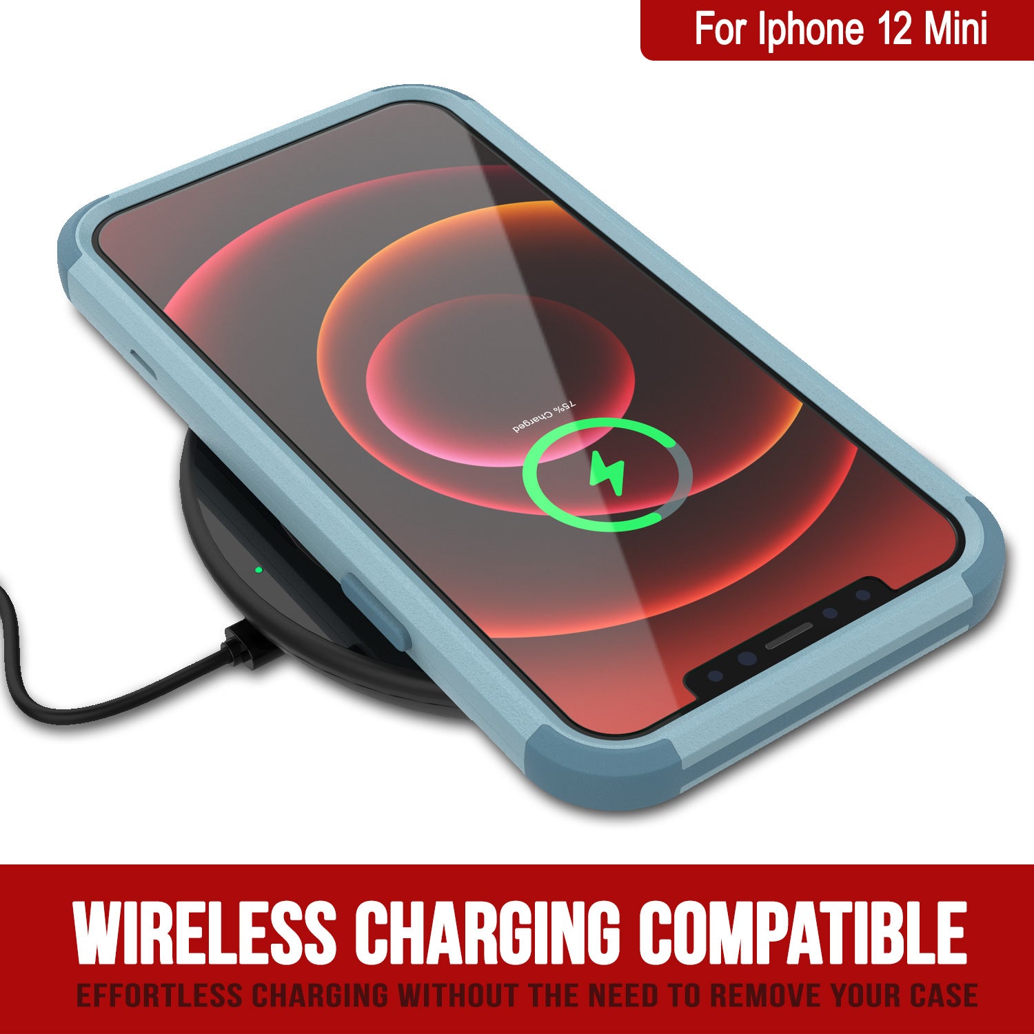 Punkcase for iPhone 12 Mini Belt Clip Multilayer Holster Case [Patron Series] [Mint]