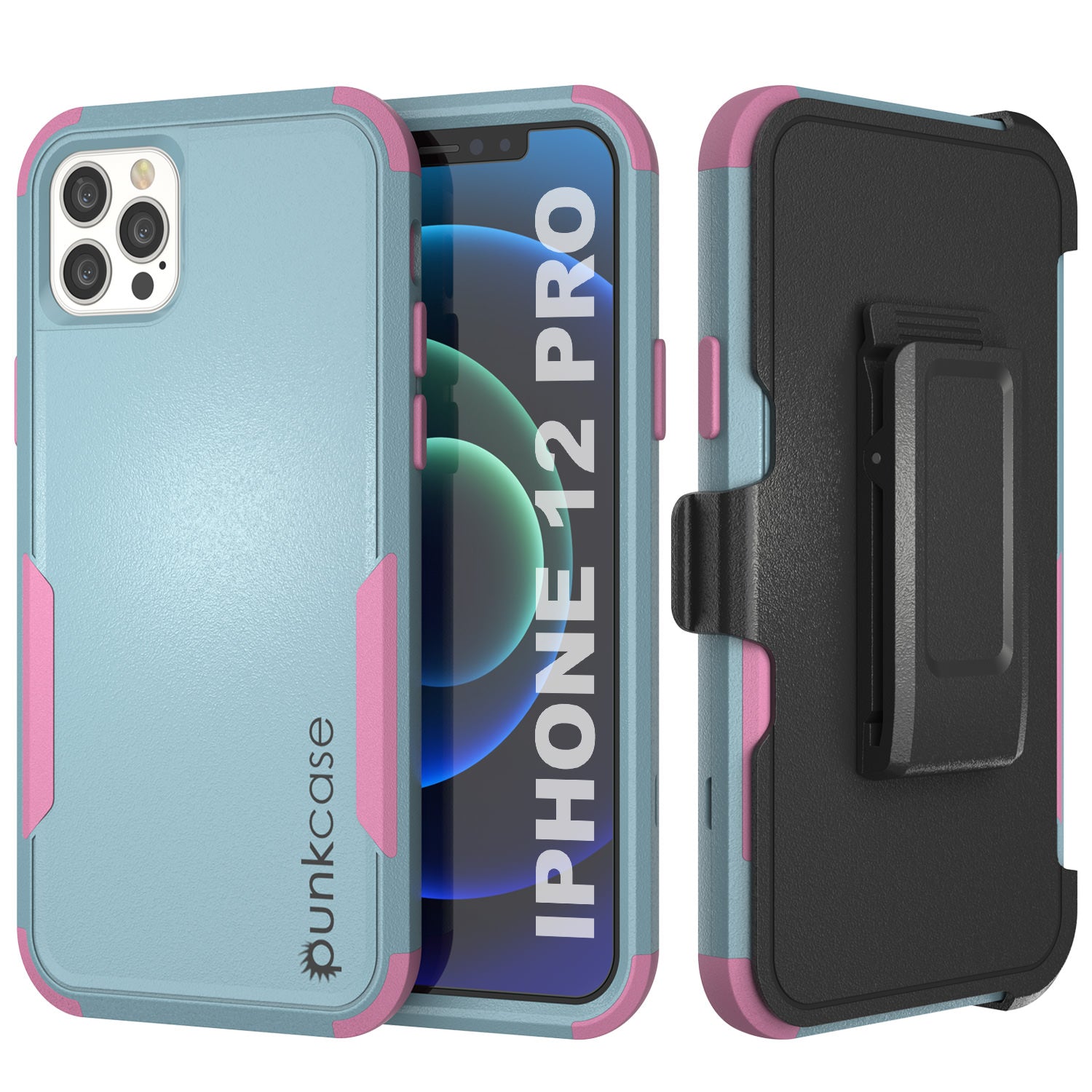 Punkcase for iPhone 12 Pro Belt Clip Multilayer Holster Case