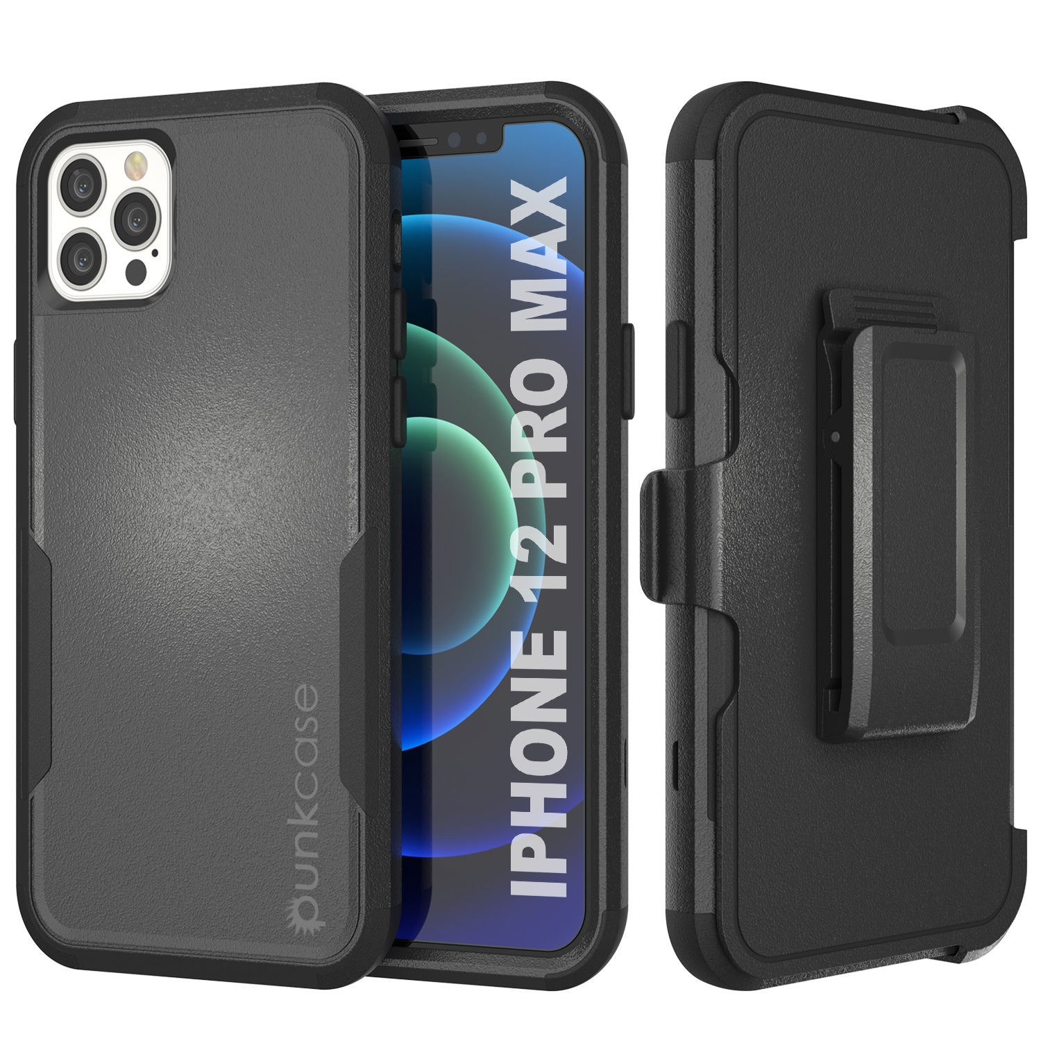 Punkcase iPhone 12 Pro Max Case with Belt Clip Black – punkcase