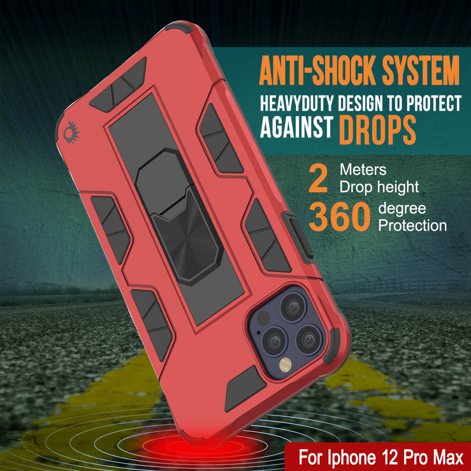 Protective iPhone 12 Pro Max Case Military Grade Punkcase