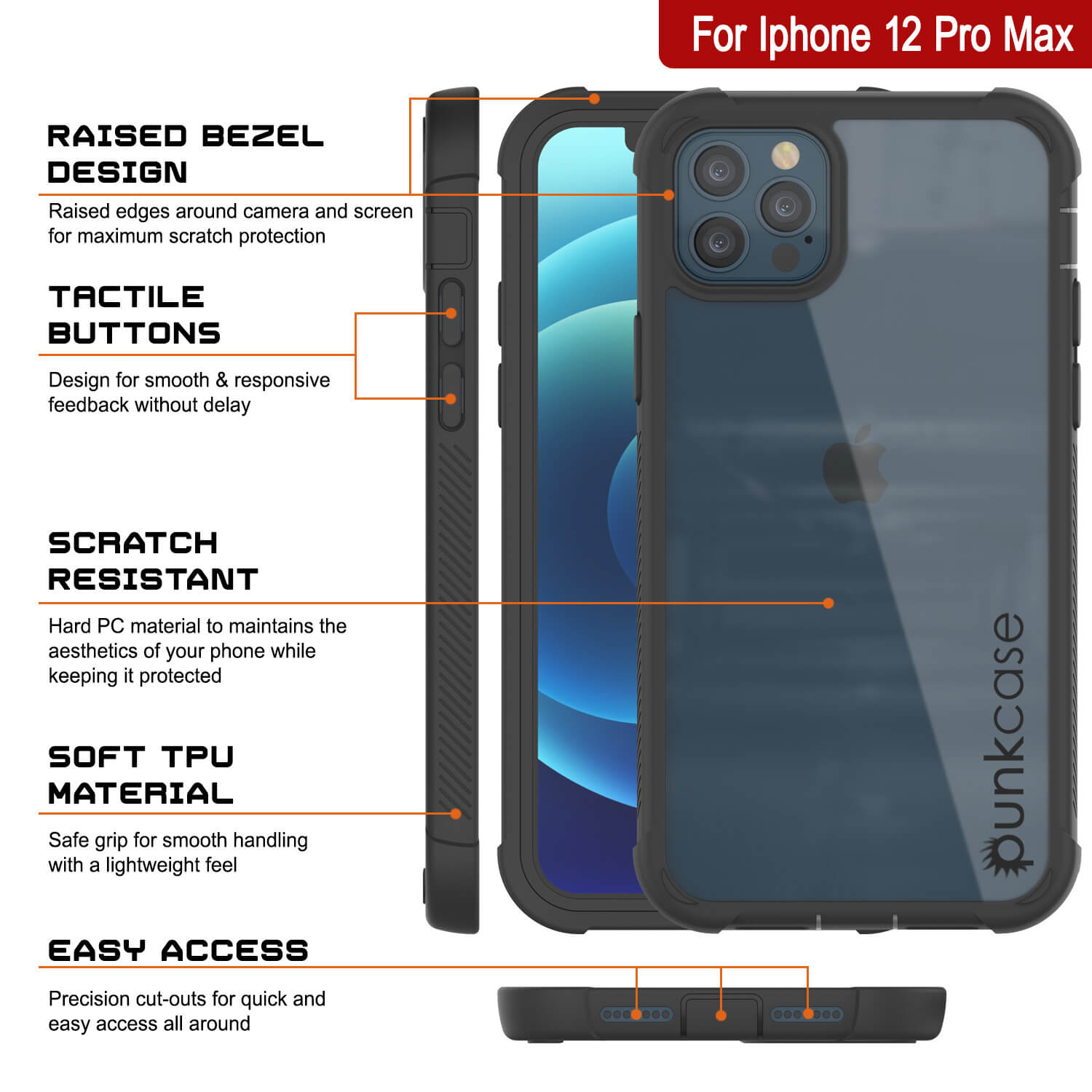 iPhone 12 Pro Max - Matte Glass Soft Edge Case – Boldacc