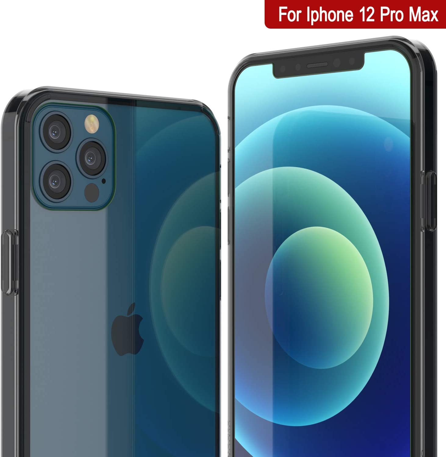 iPhone 13 Pro Max Case Punkcase® LUCID 2.0 Crystal Black Series w/ PUNK SHIELD Screen Protector | Ultra Fit