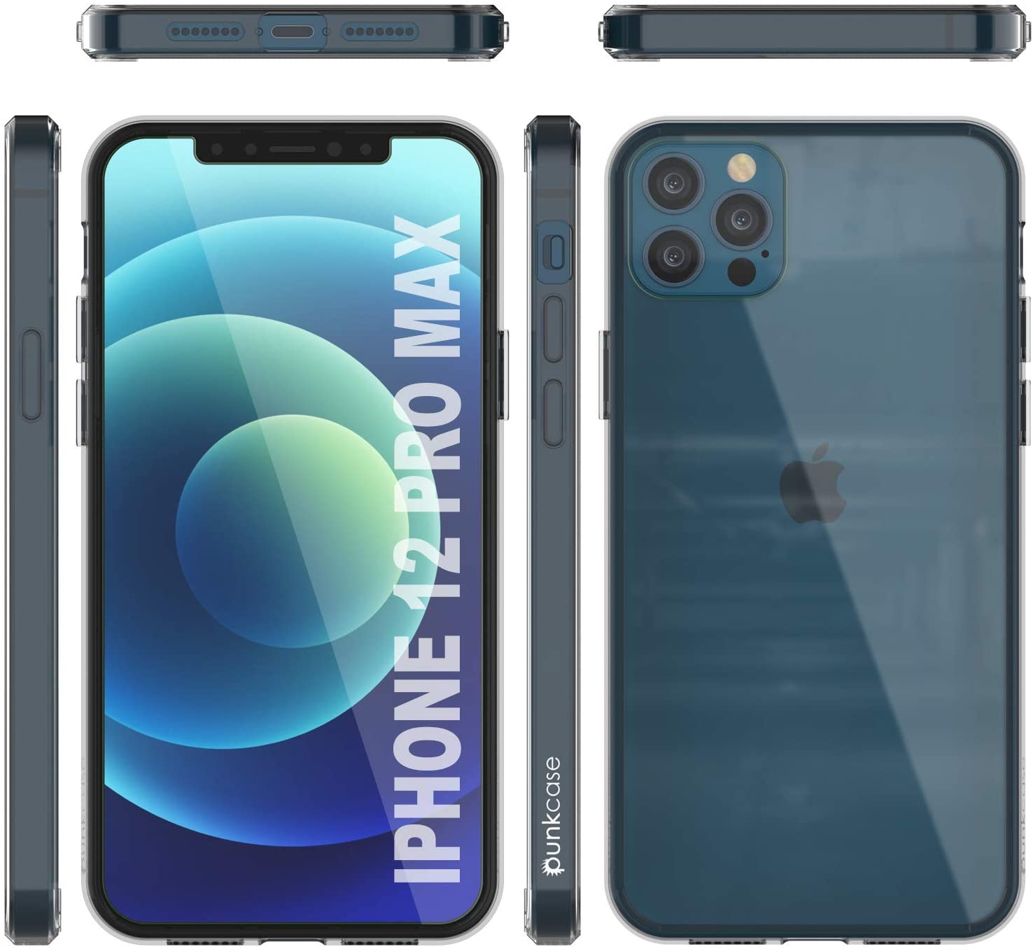 iPhone 12 Pro Max Case Punkcase® LUCID 2.0 Clear Series Series w/ PUNK SHIELD Screen Protector | Ultra Fit