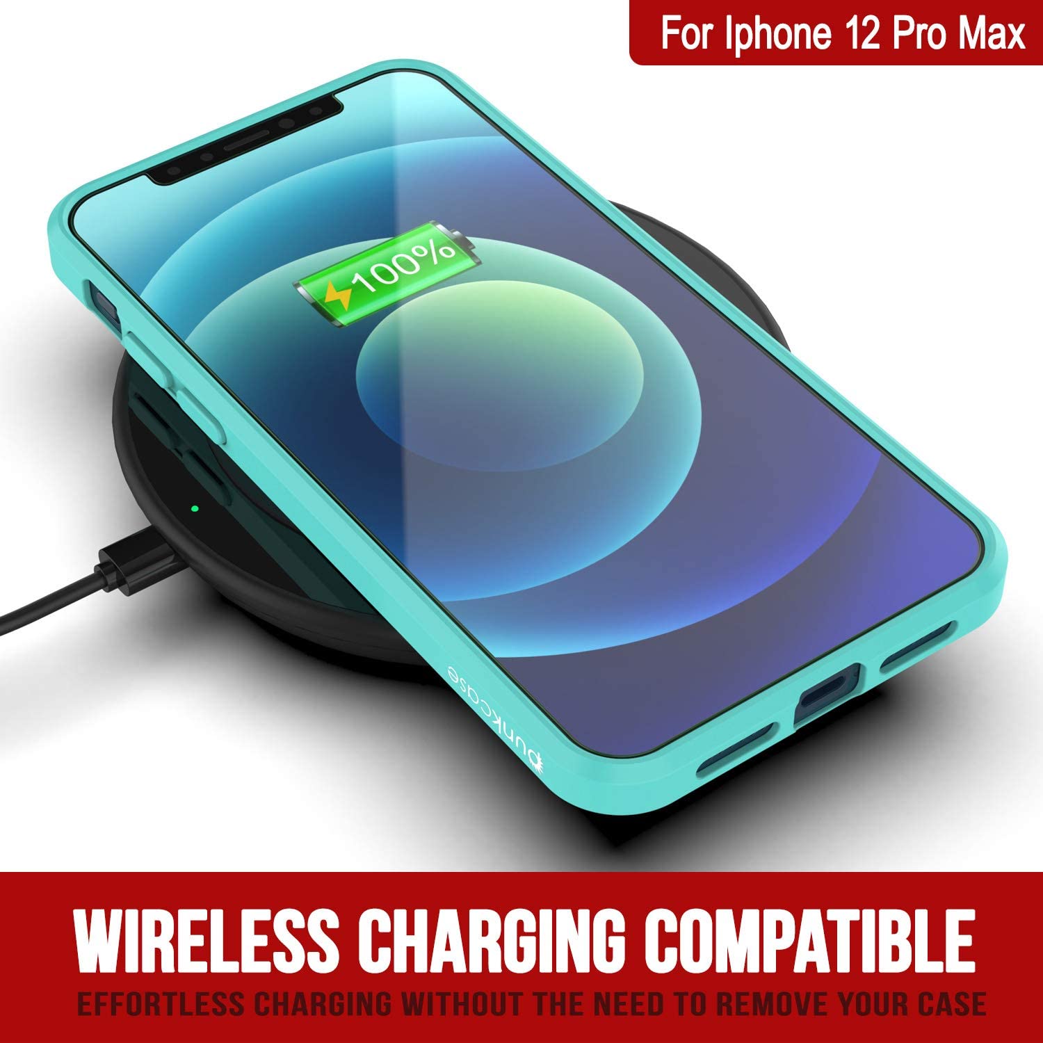 iPhone 13 Pro Max Case Punkcase® LUCID 2.0 Teal Series w/ PUNK SHIELD Screen Protector | Ultra Fit
