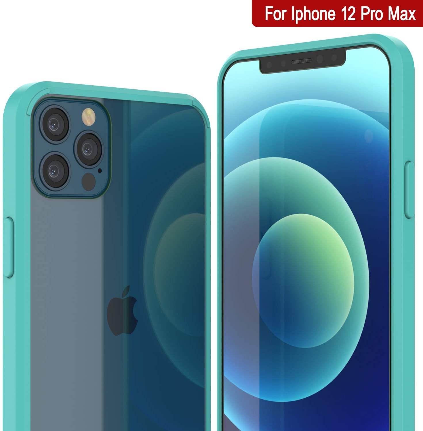 iPhone 12 Pro Max Case Punkcase® LUCID 2.0 Teal Series w/ PUNK SHIELD Screen Protector | Ultra Fit