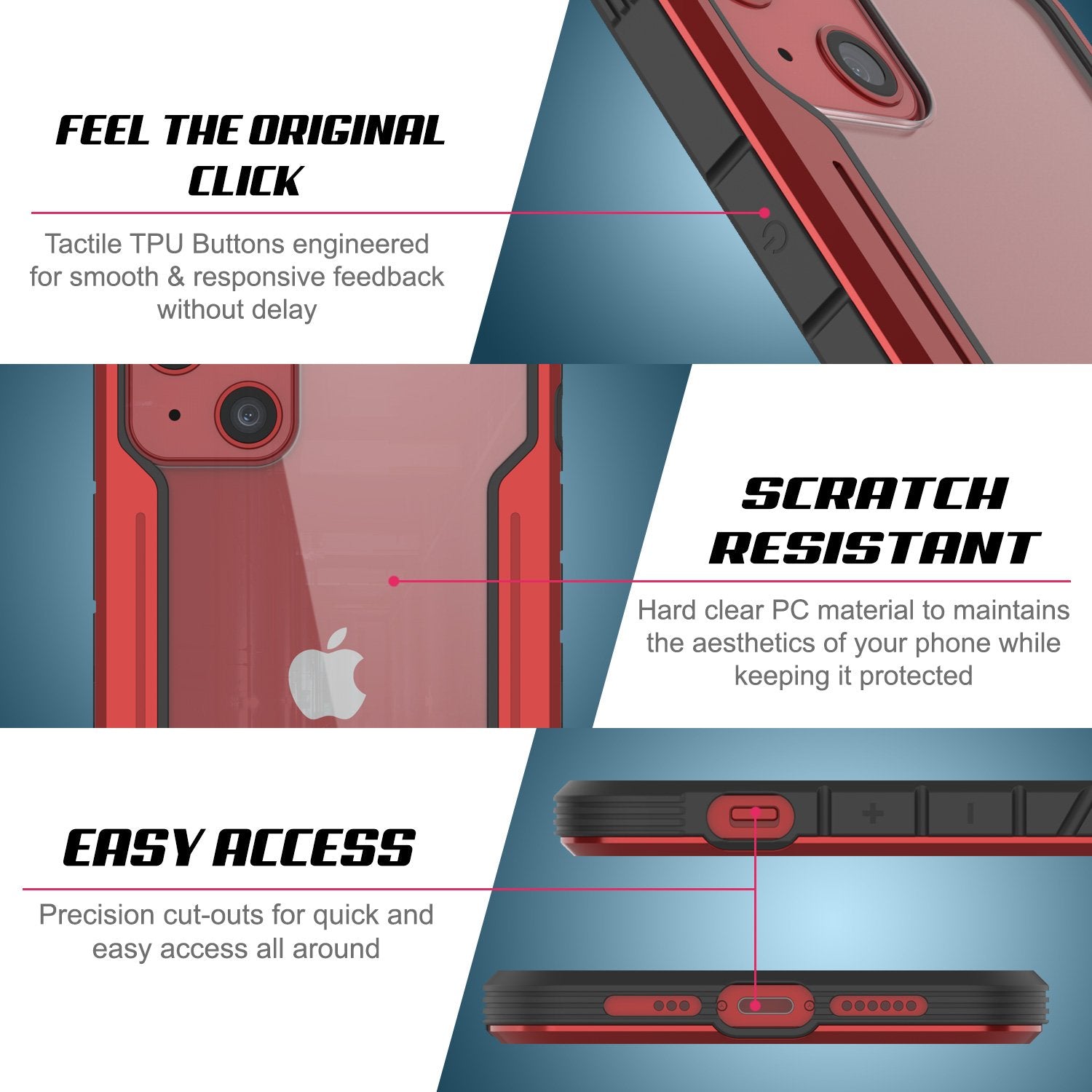 Punkcase iPhone 14 Plus Ravenger MAG Defense Case Protective Military Grade Multilayer Cover [Rose-Gold]