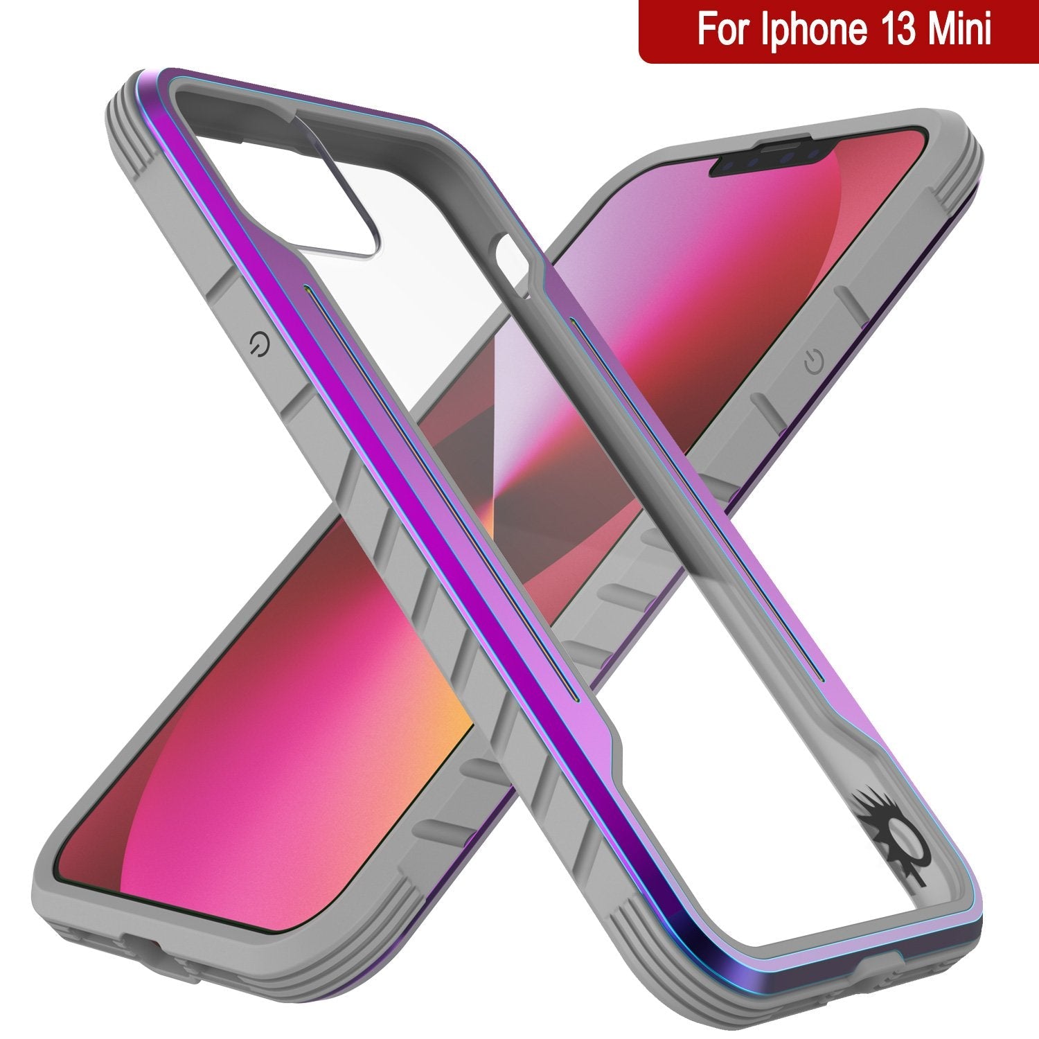 Punkcase iPhone 13 Mini ravenger Case Protective Military Grade Multilayer Cover [Rainbow]