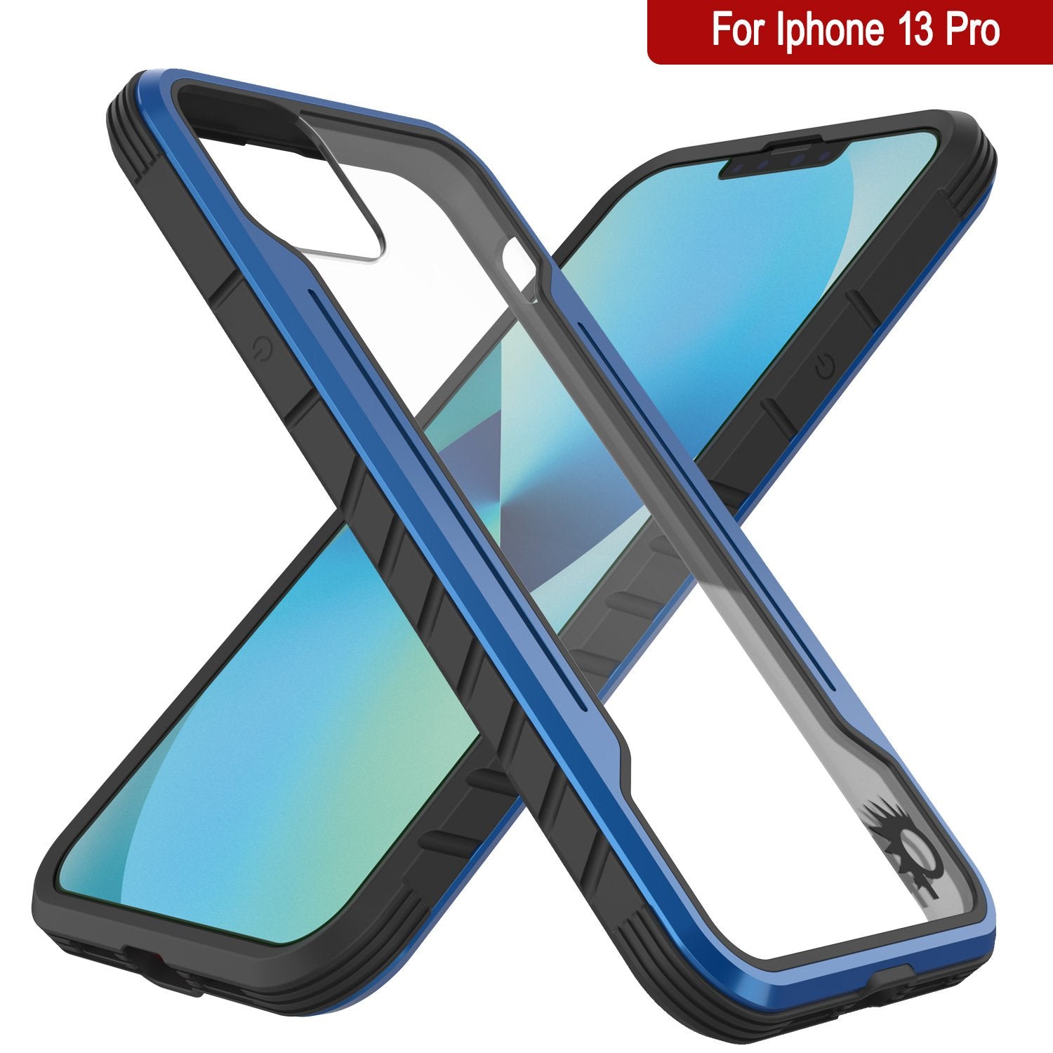 Punkcase iPhone 14 Pro Ravenger MAG Defense Case Protective Military Grade Multilayer Cover [Navy Blue]