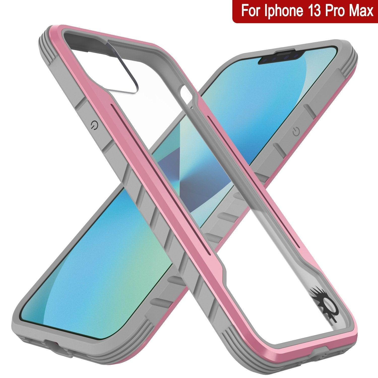 Punkcase iPhone 13 Pro Max ravenger Case Protective Military Grade Multilayer Cover [Rose-Gold]