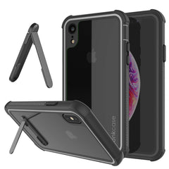 iPhone Xs Case, [Spartan Series] Clear Rugged Heavy Duty Cover W/Built in Screen Protector [Teal