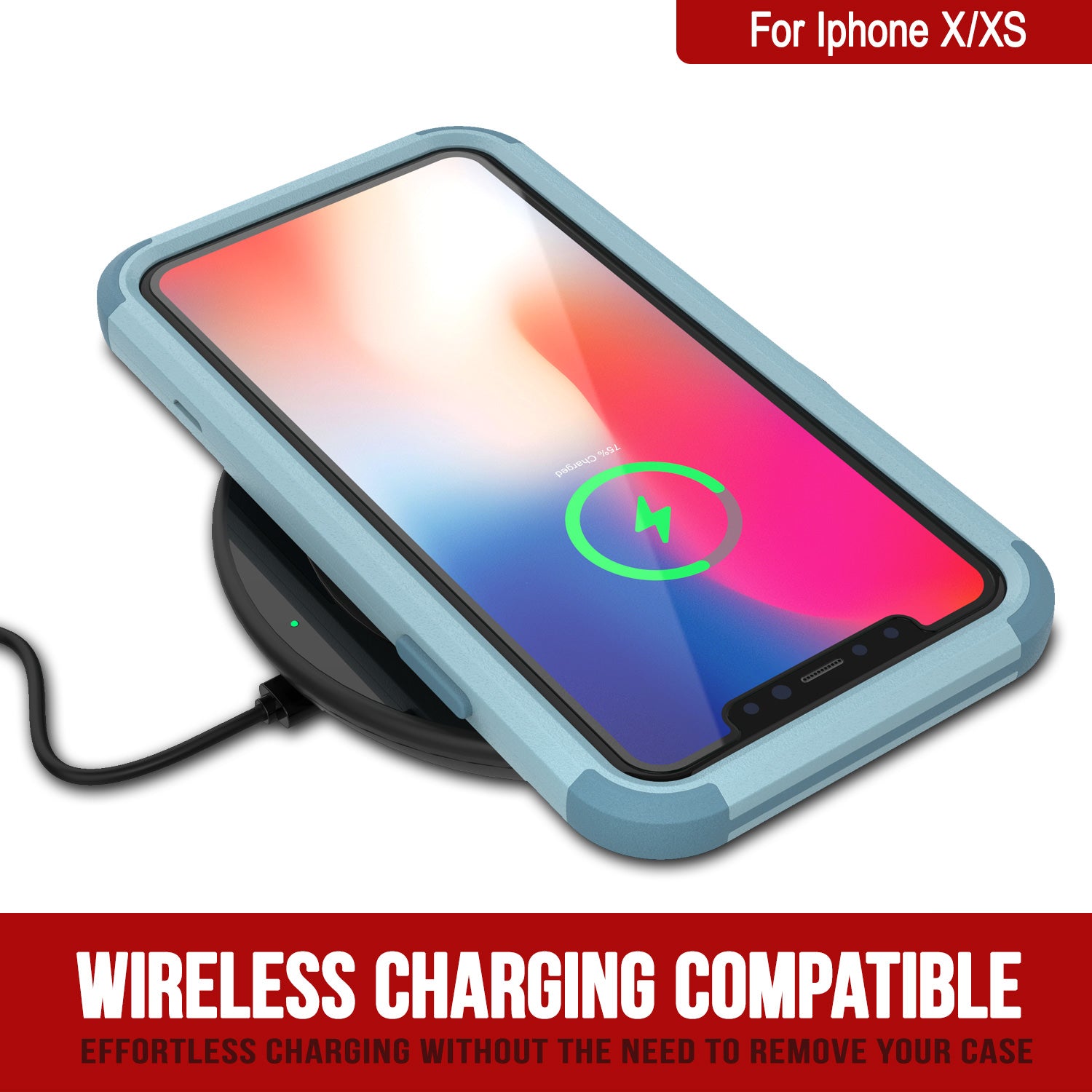 Punkcase for iPhone X Belt Clip Multilayer Holster Case [Patron Series] [Mint]