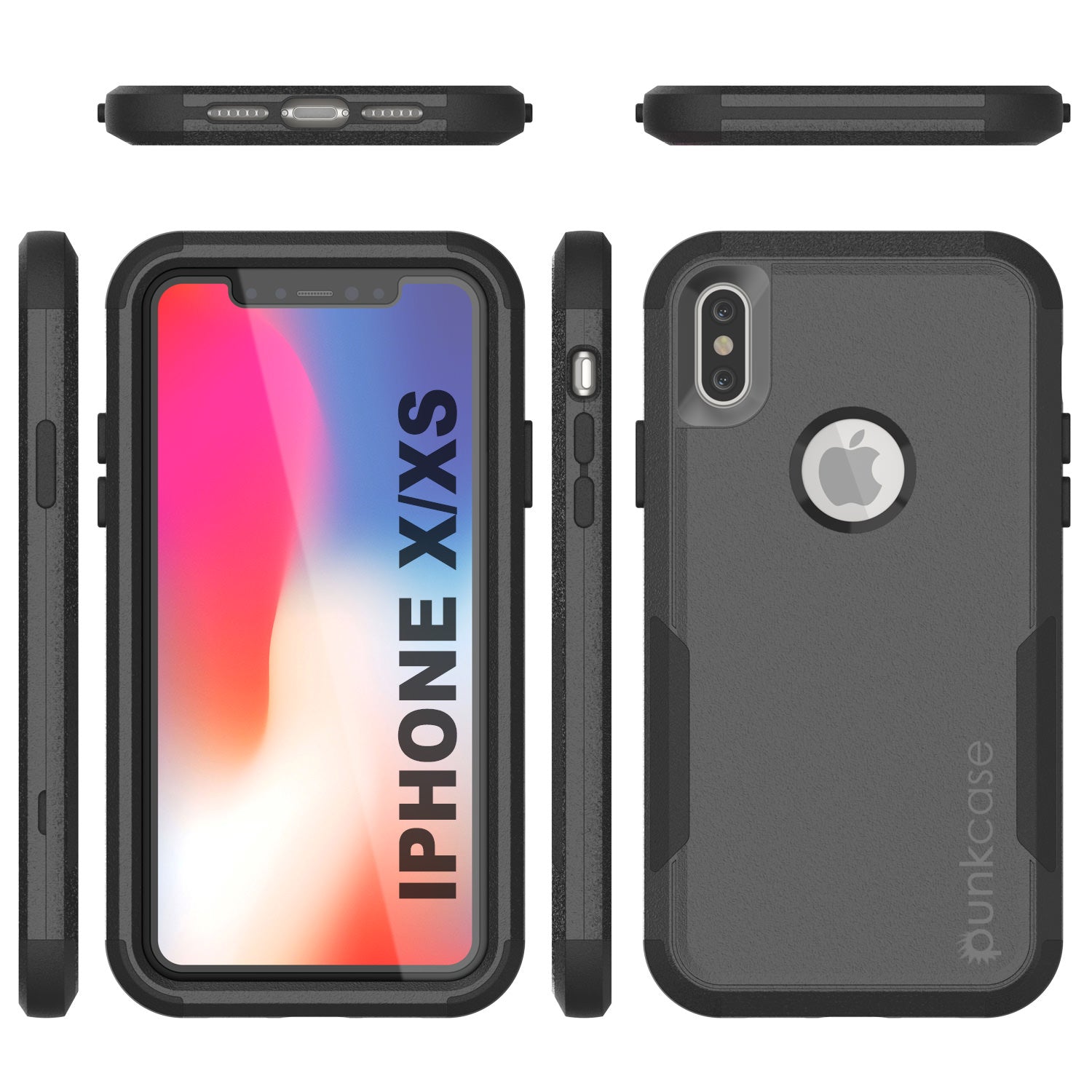 Punkcase for iPhone XS Belt Clip Multilayer Holster Case [Patron Series] [Black]
