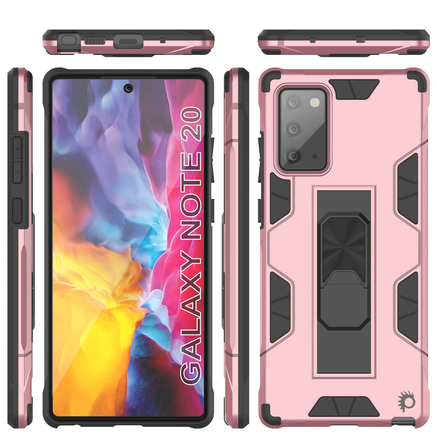 Punkcase Note 20 Case [ArmorShield Series] Military Style Protective Dual Layer Case Rose-Gold