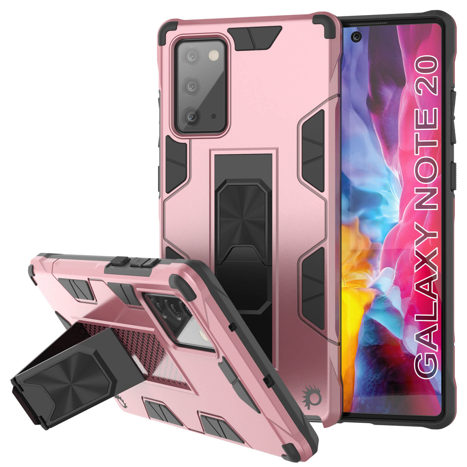 Punkcase Note 20 Case [ArmorShield Series] Military Style Protective Dual Layer Case Rose-Gold