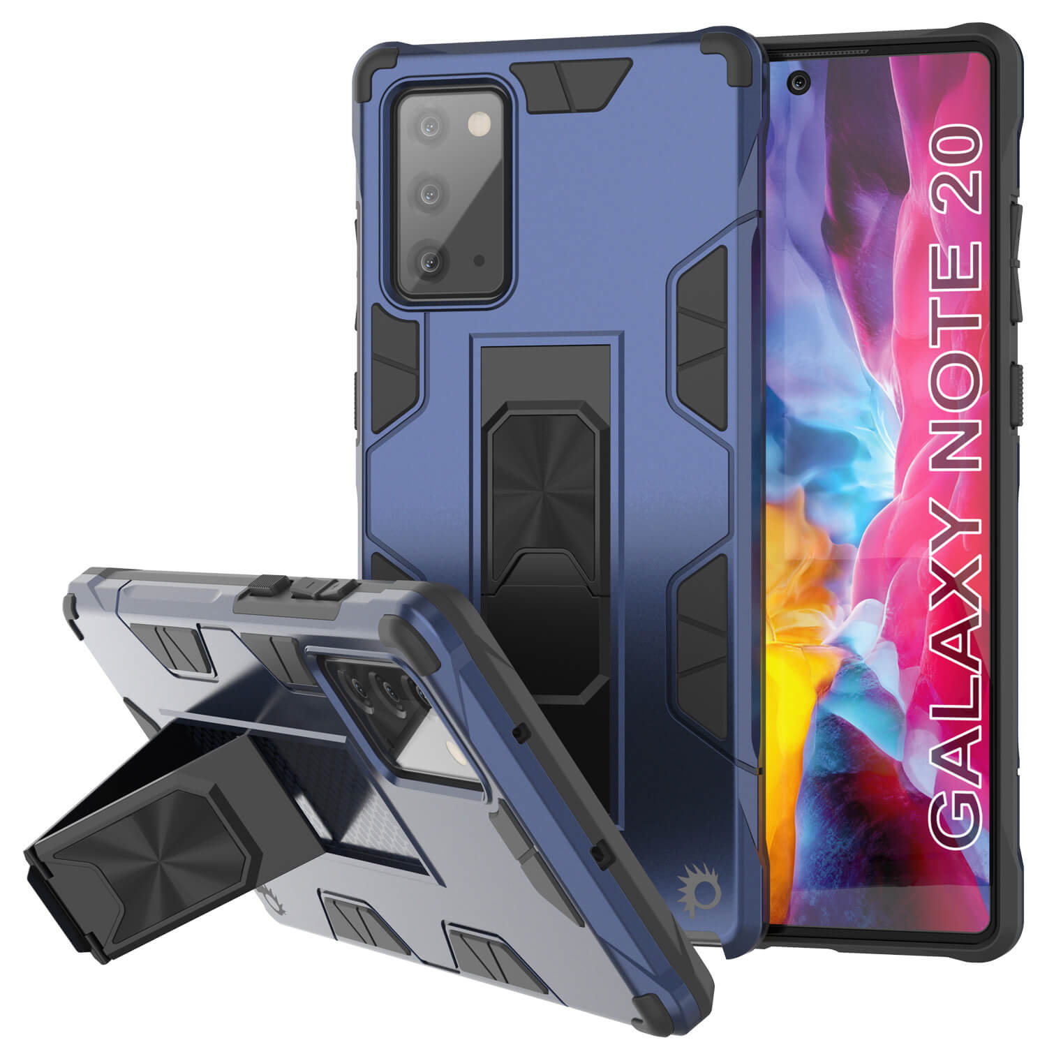 Punkcase Note 20 Case [ArmorShield Series] Military Style Protective Dual Layer Case Navy-Blue