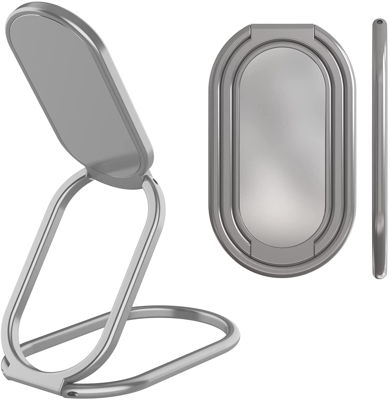 Punkcase Quadzilla Cell Phone Ring Holder [Silver]