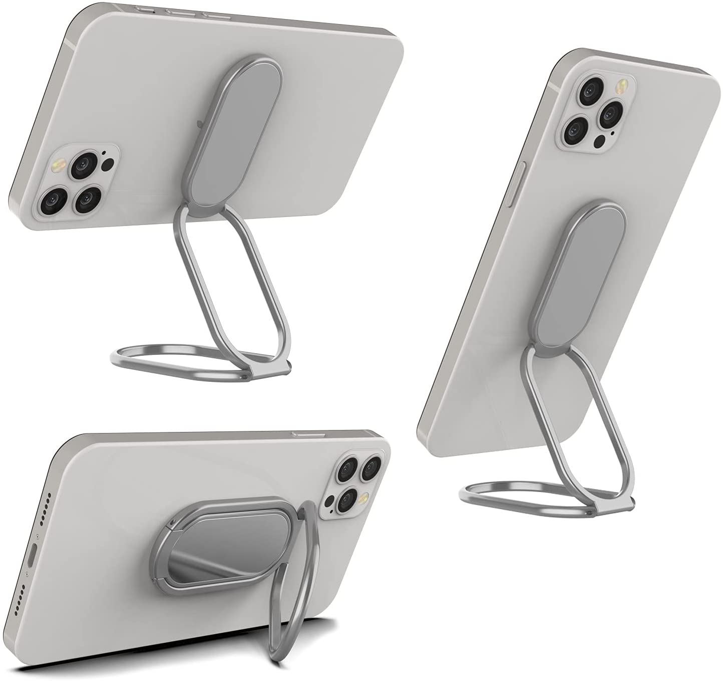 Punkcase Quadzilla Cell Phone Ring Holder [Silver]