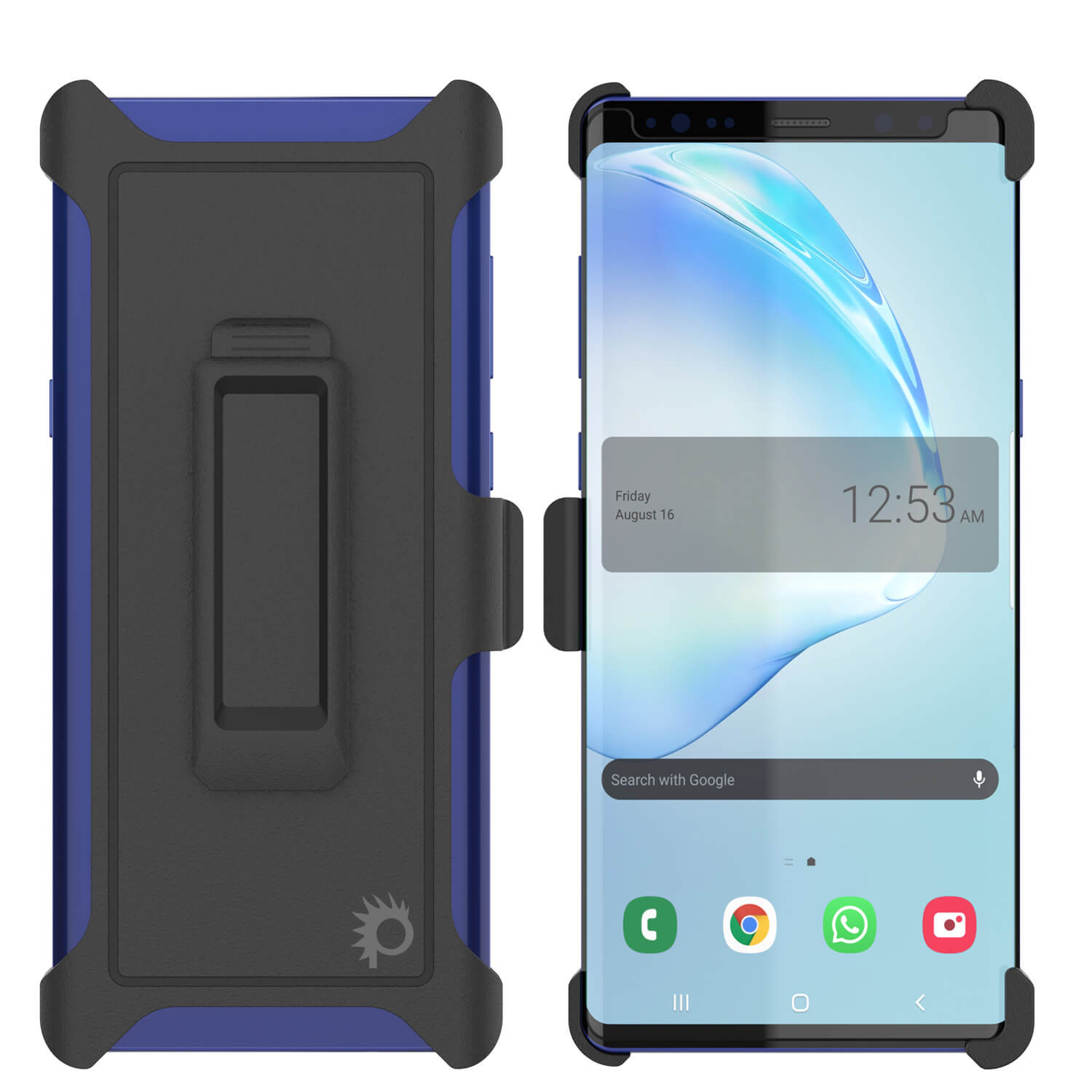 Punkcase Replacement Belt Holster Clip for Samsung Galaxy S10+ Plus Otterbox Defender Case - Strong, Durable & Secure [Black]