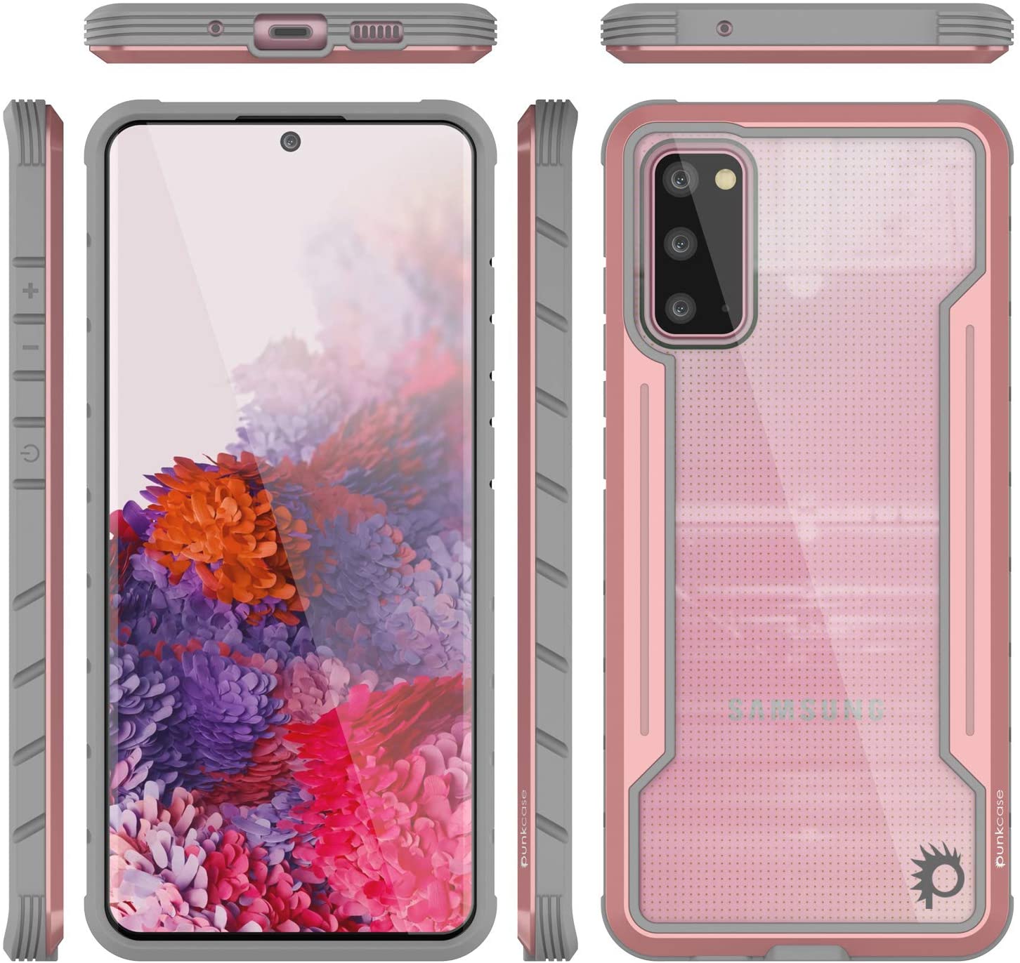 Punkcase S20 ravenger Case Protective Military Grade Multilayer Cover [Rose-Gold]