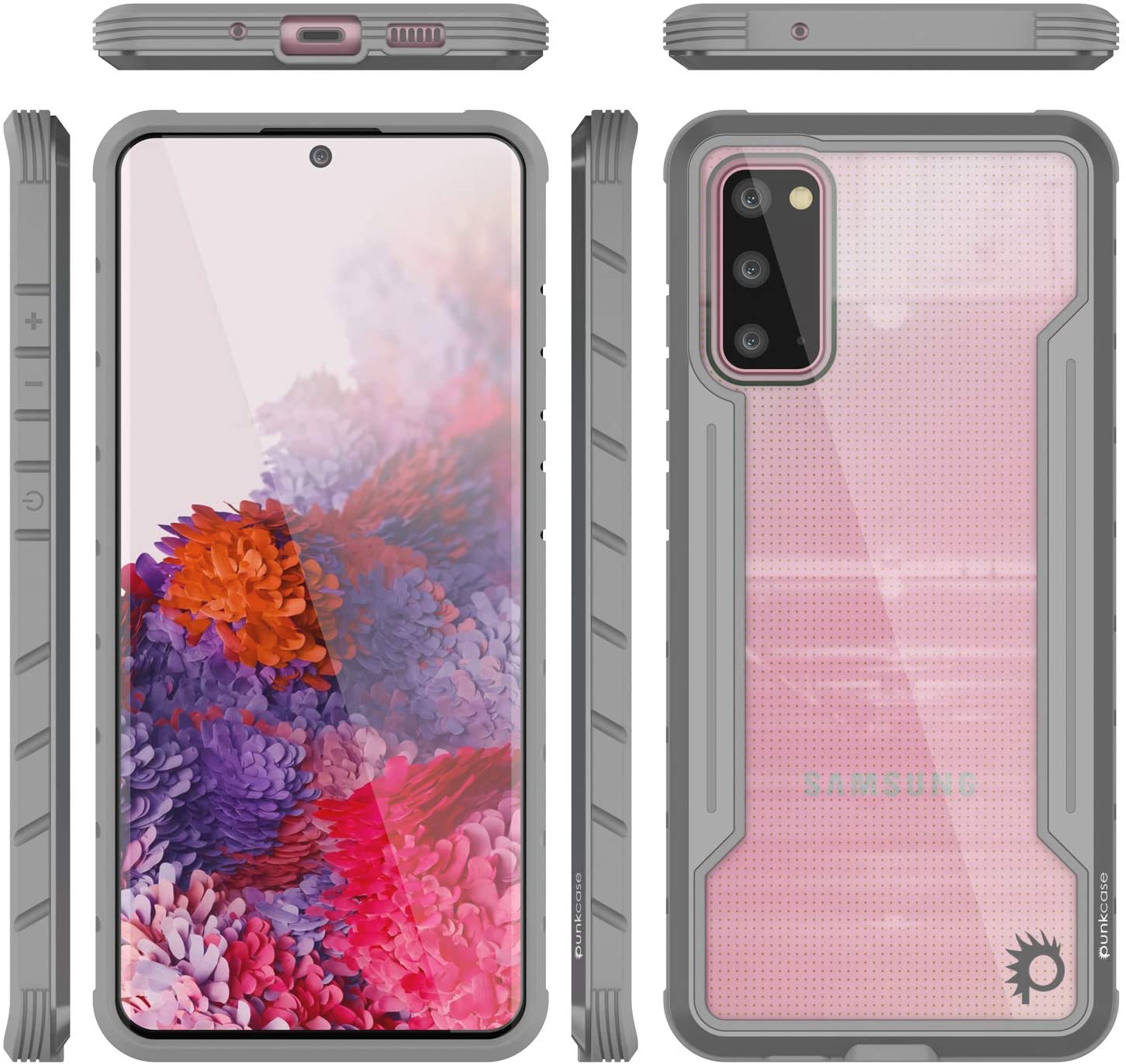 Punkcase S20 ravenger Case Protective Military Grade Multilayer Cover [Grey]